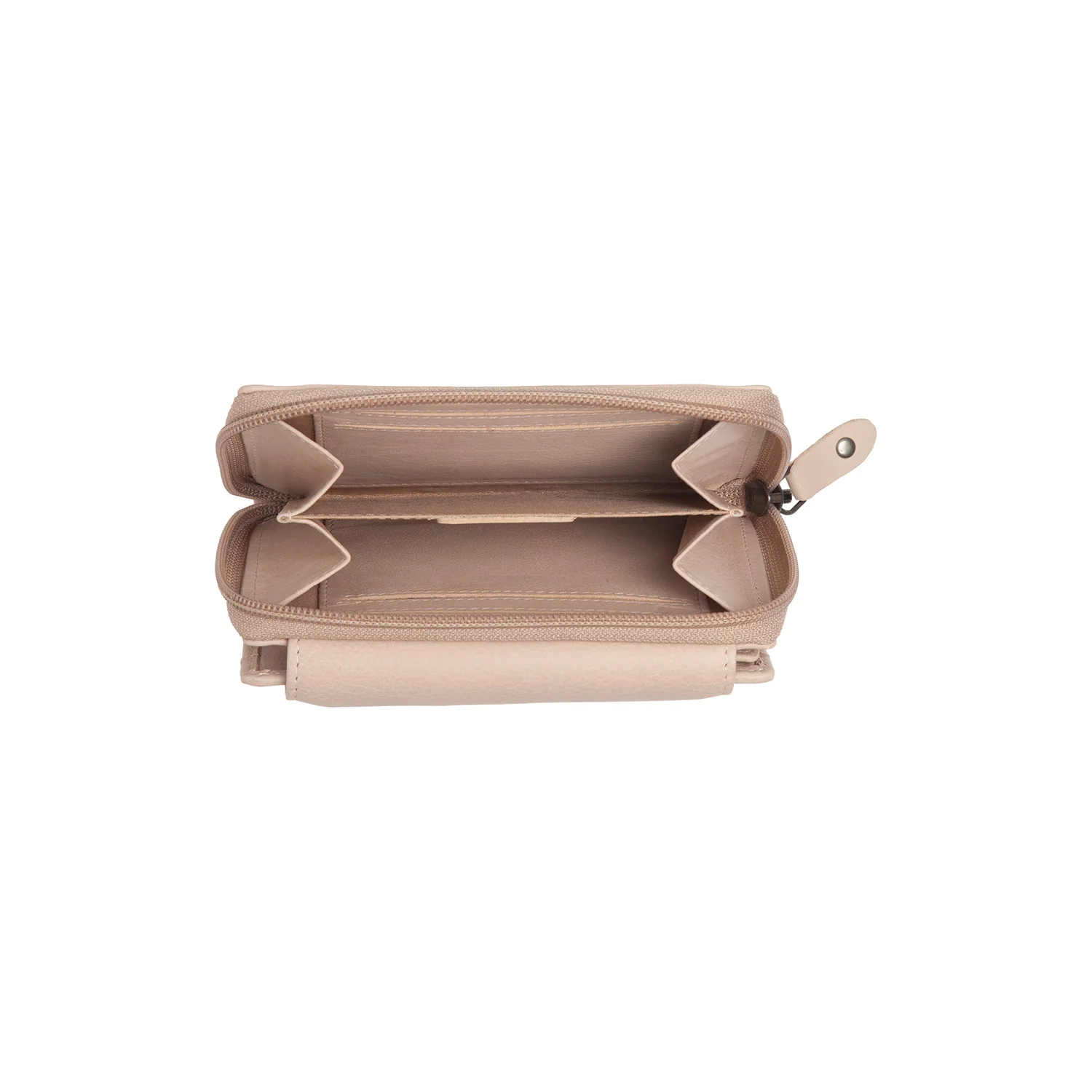 Leather Wallet Beige Orveta - Image 3