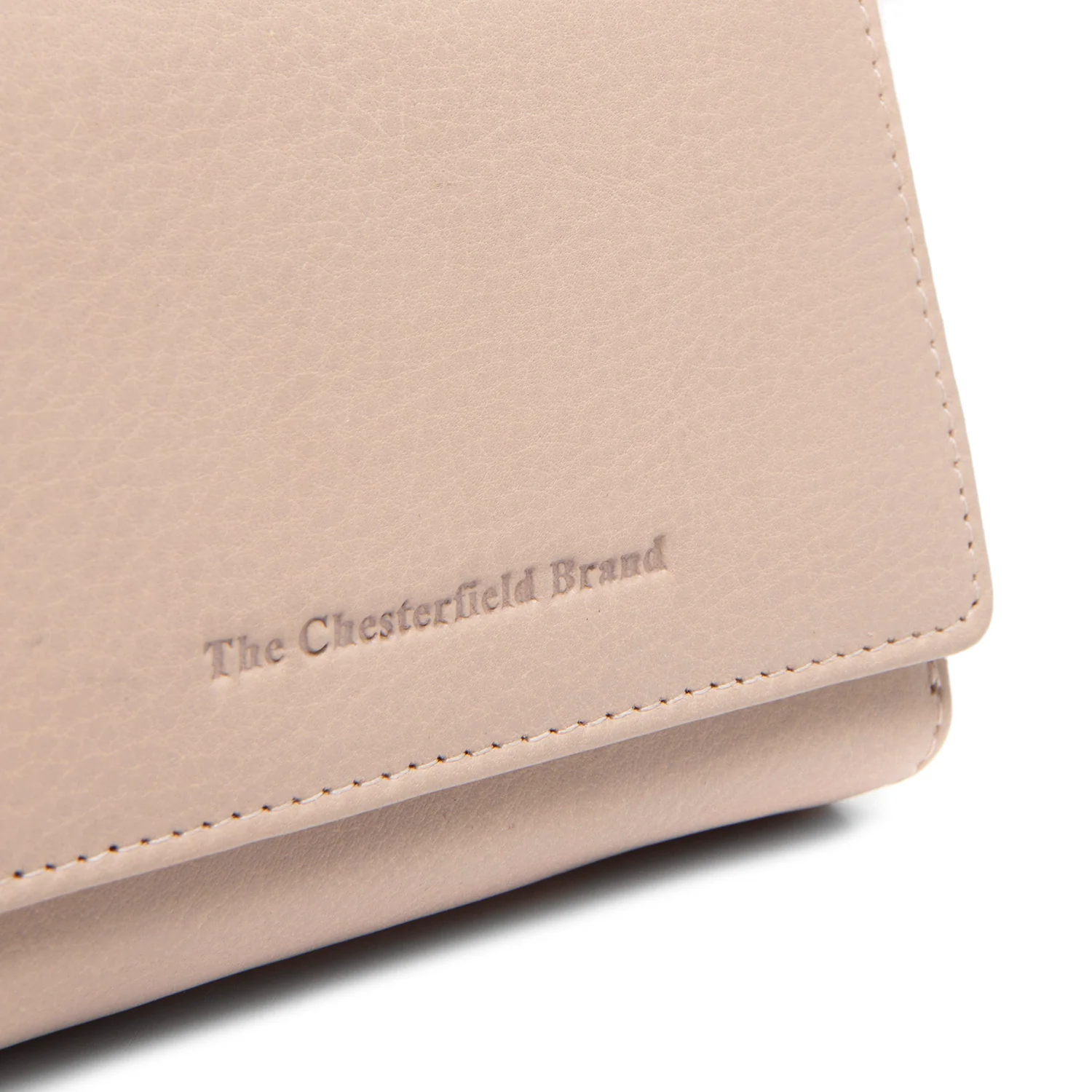 Leather Wallet Beige Zelan - Image 2