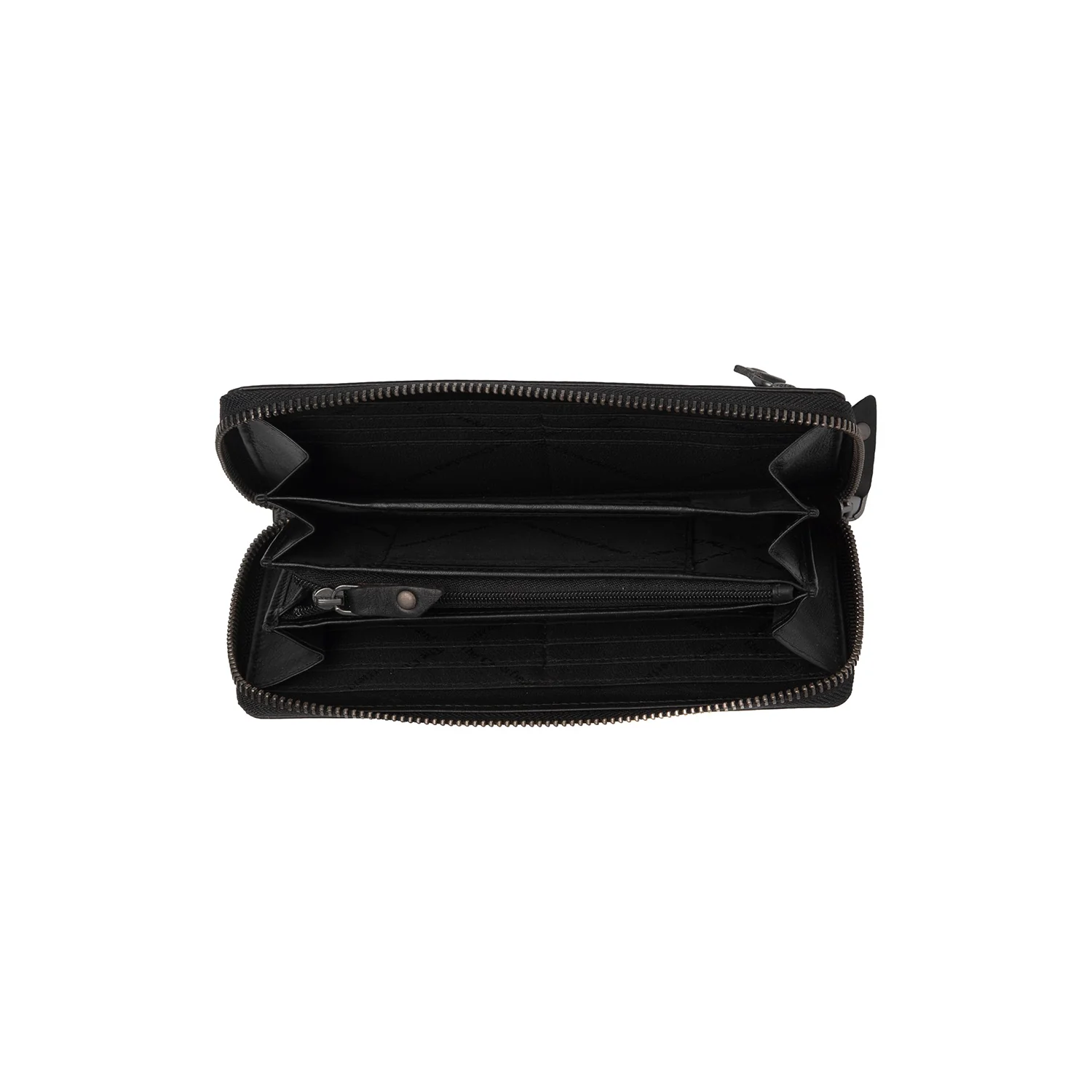 Leather Wallet Black Cantara - Image 2