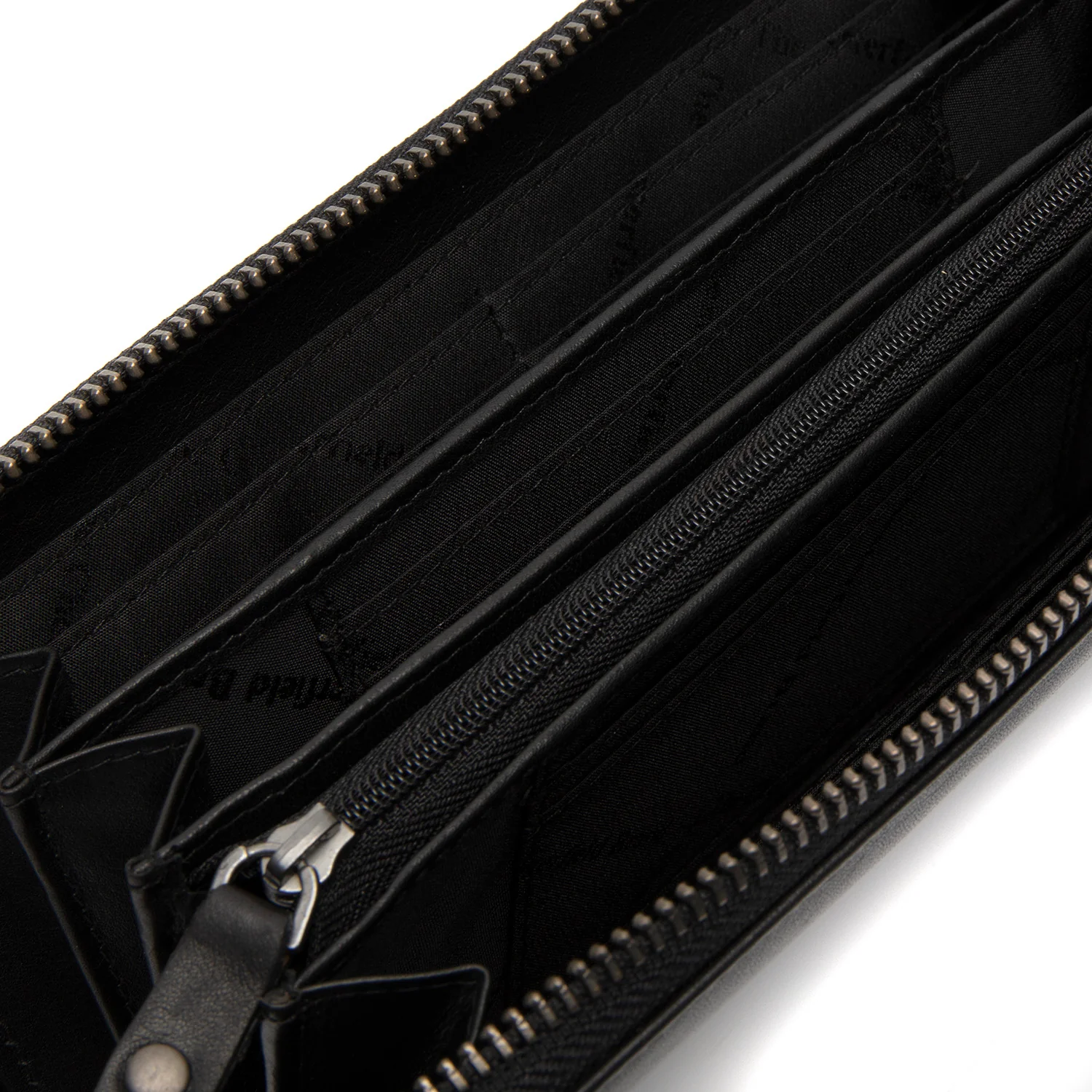 Leather Wallet Black Cantara - Image 4