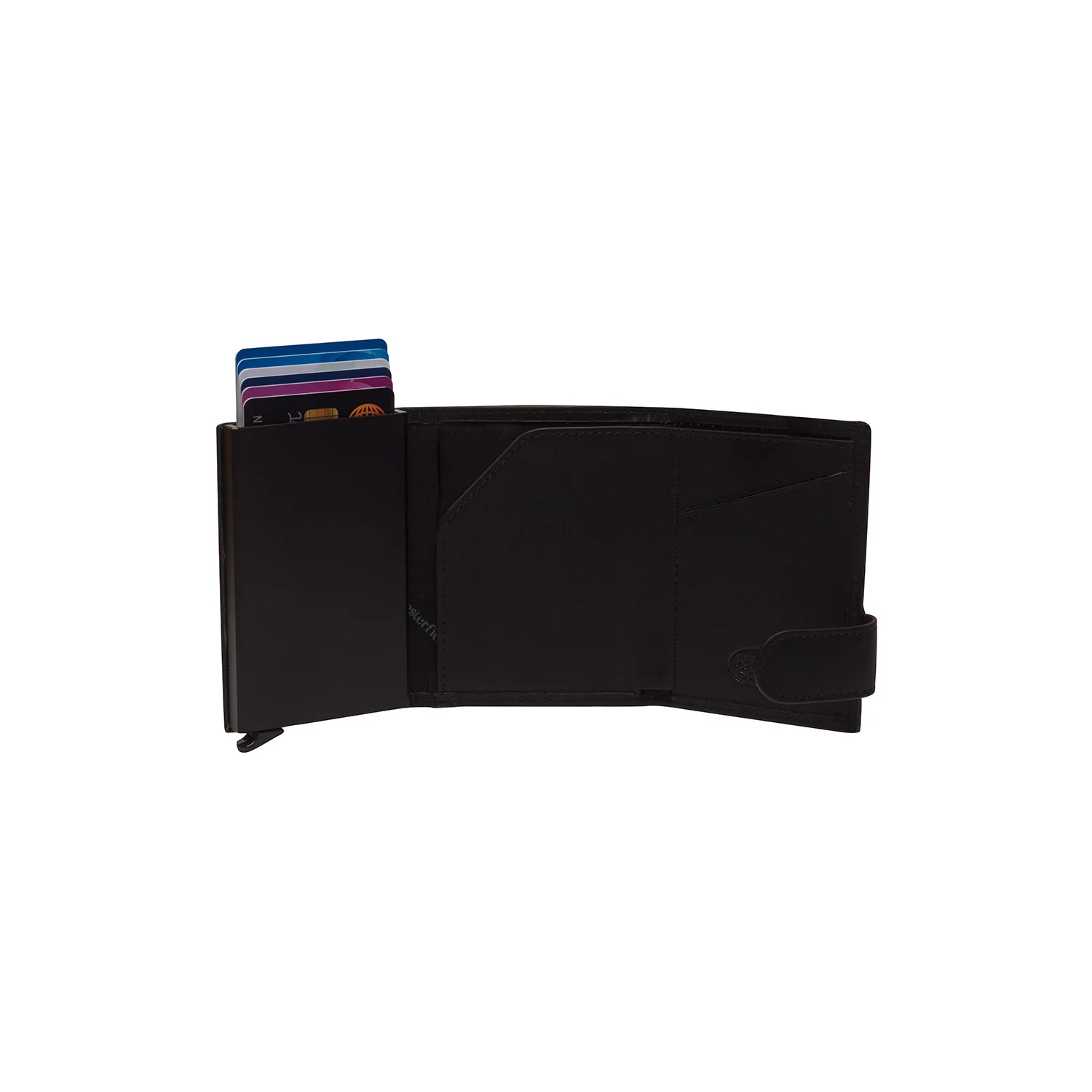 Leather Card Holder Black Frankfurt - Image 3
