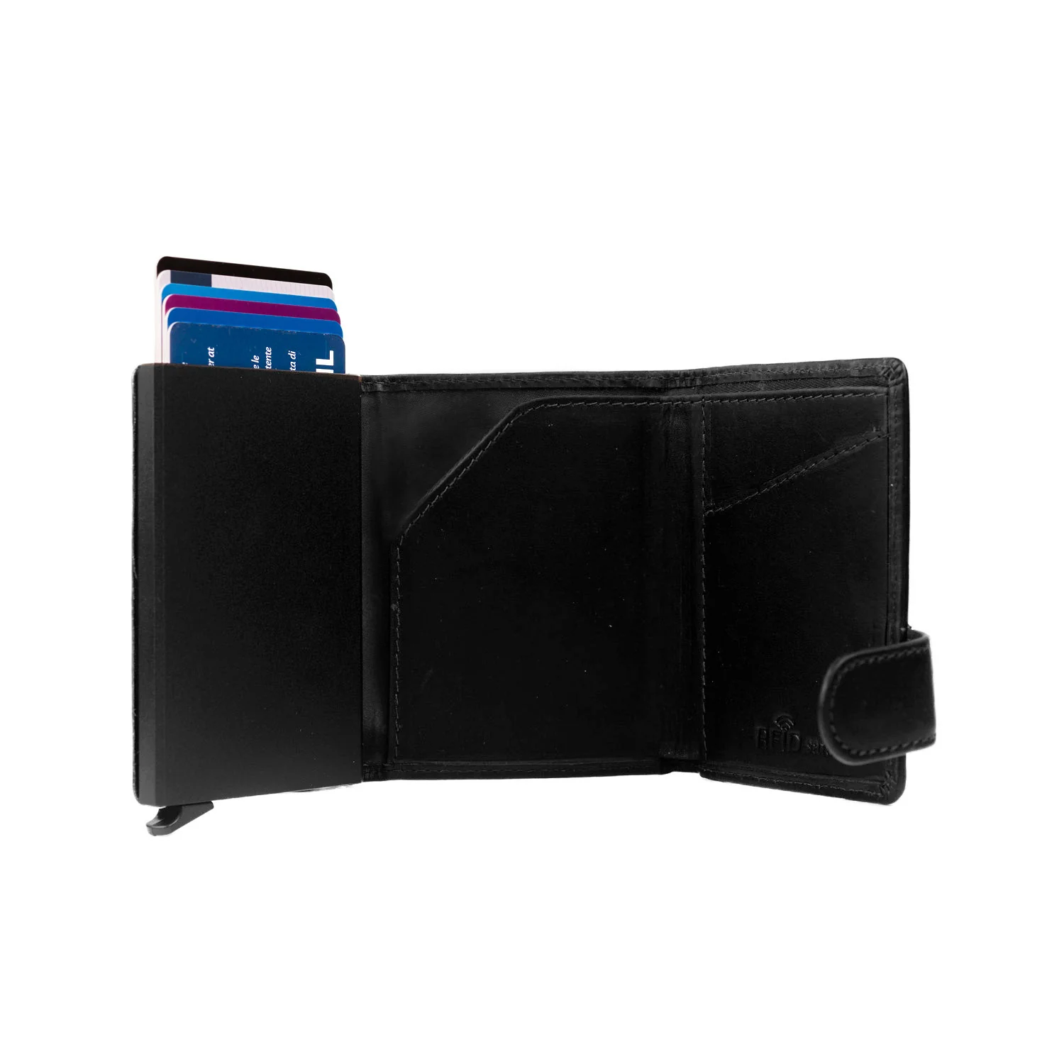 Leather Card Holder Black Leicester - Image 5