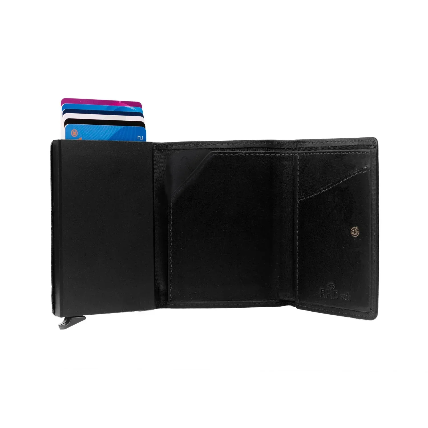 Leather Card Holder Black Palma - Image 5