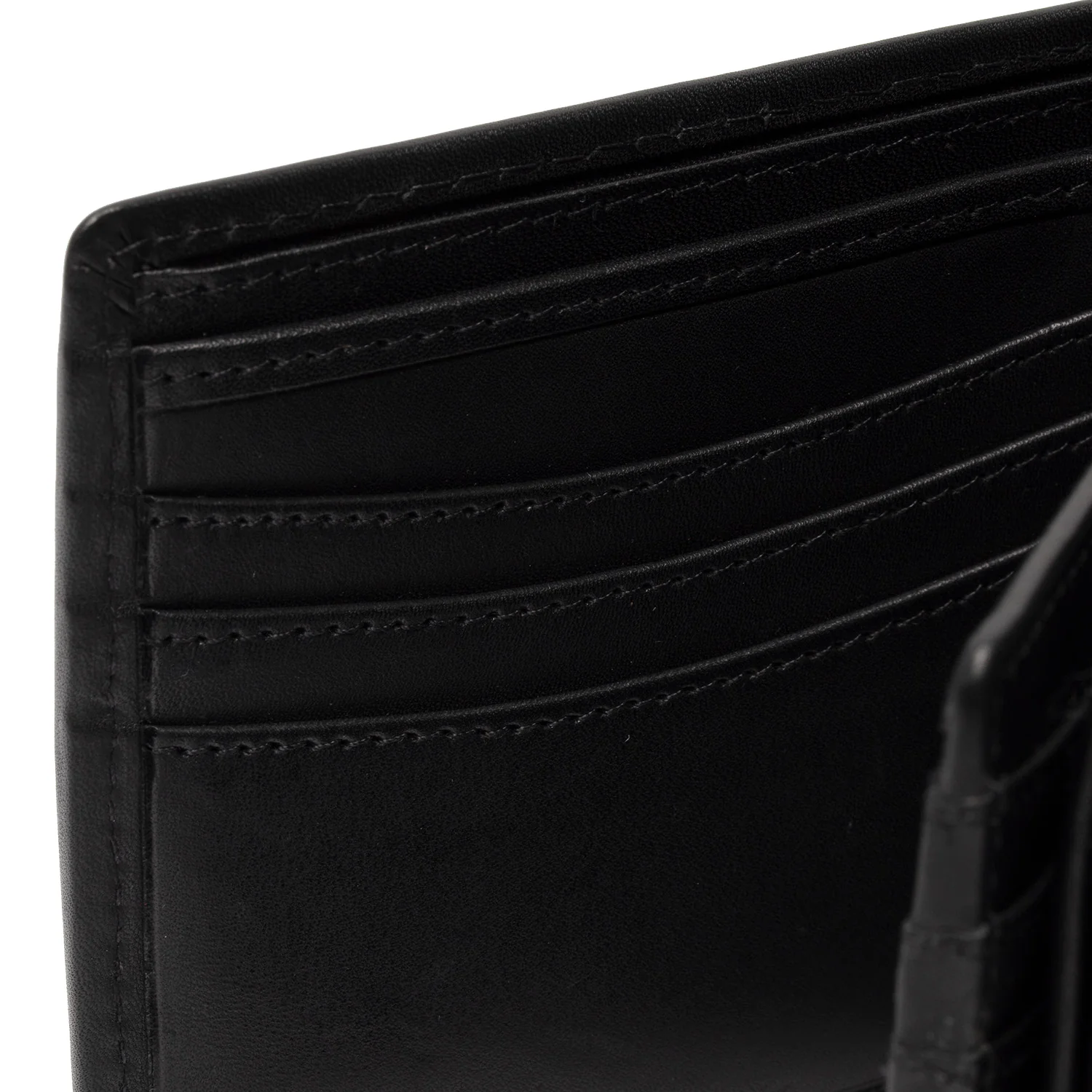 Leather Wallet Black Positano - Image 5