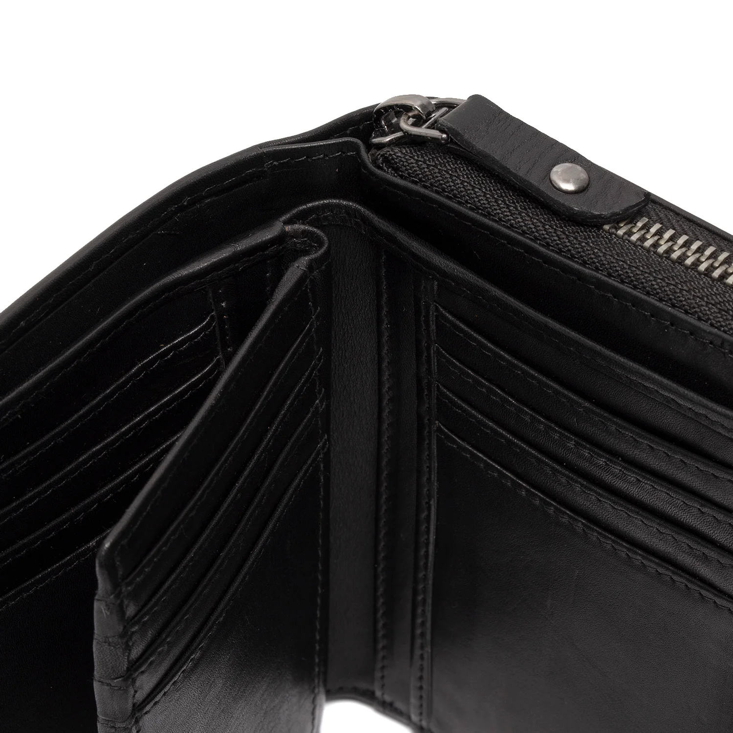 Leather Wallet Black Salviano - Image 5