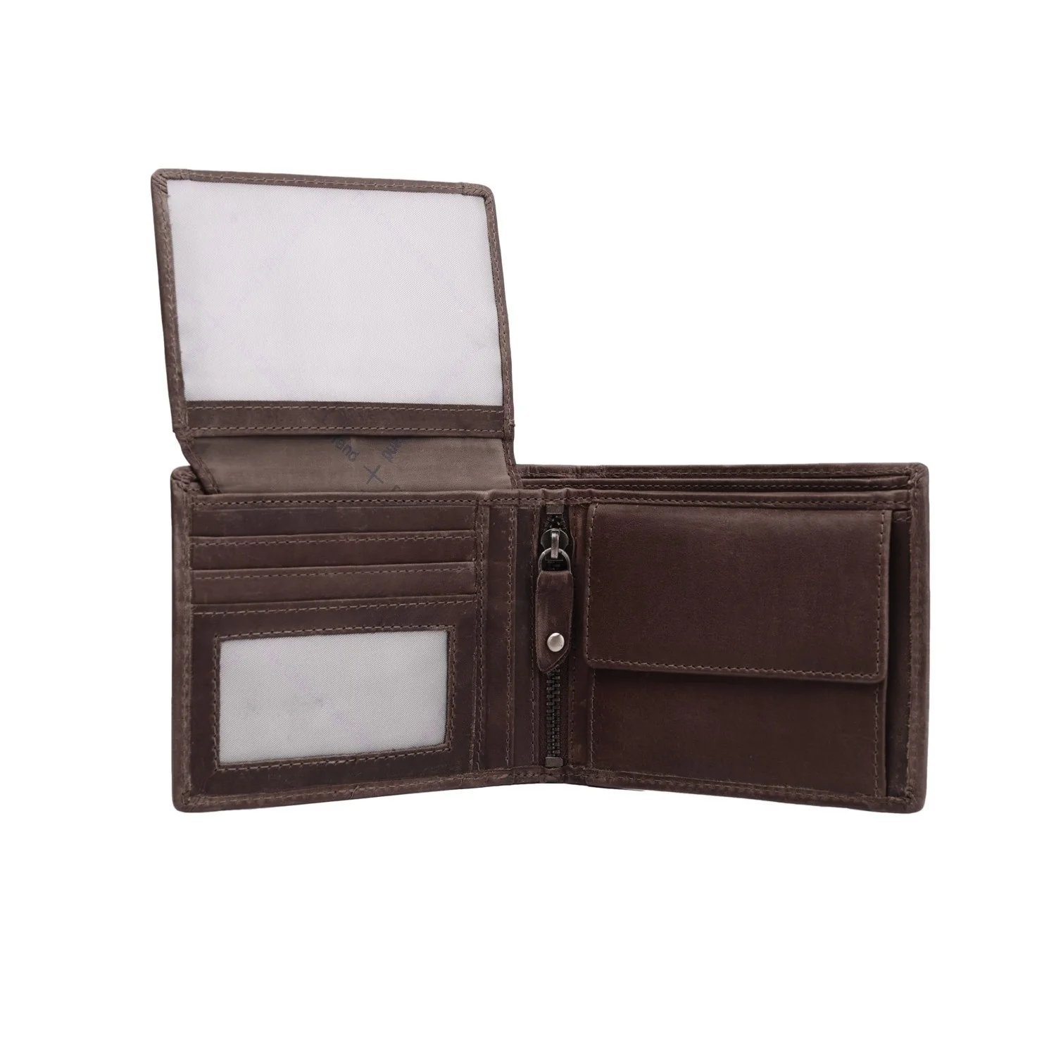 Leather Wallet Brown Alvina - Image 2