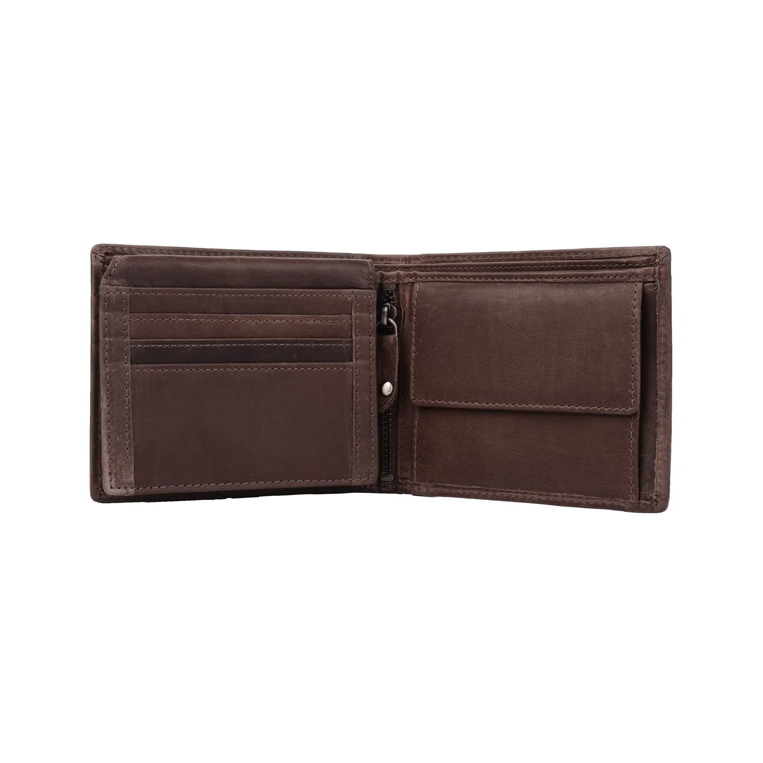 Leather Wallet Brown Alvina - Image 3