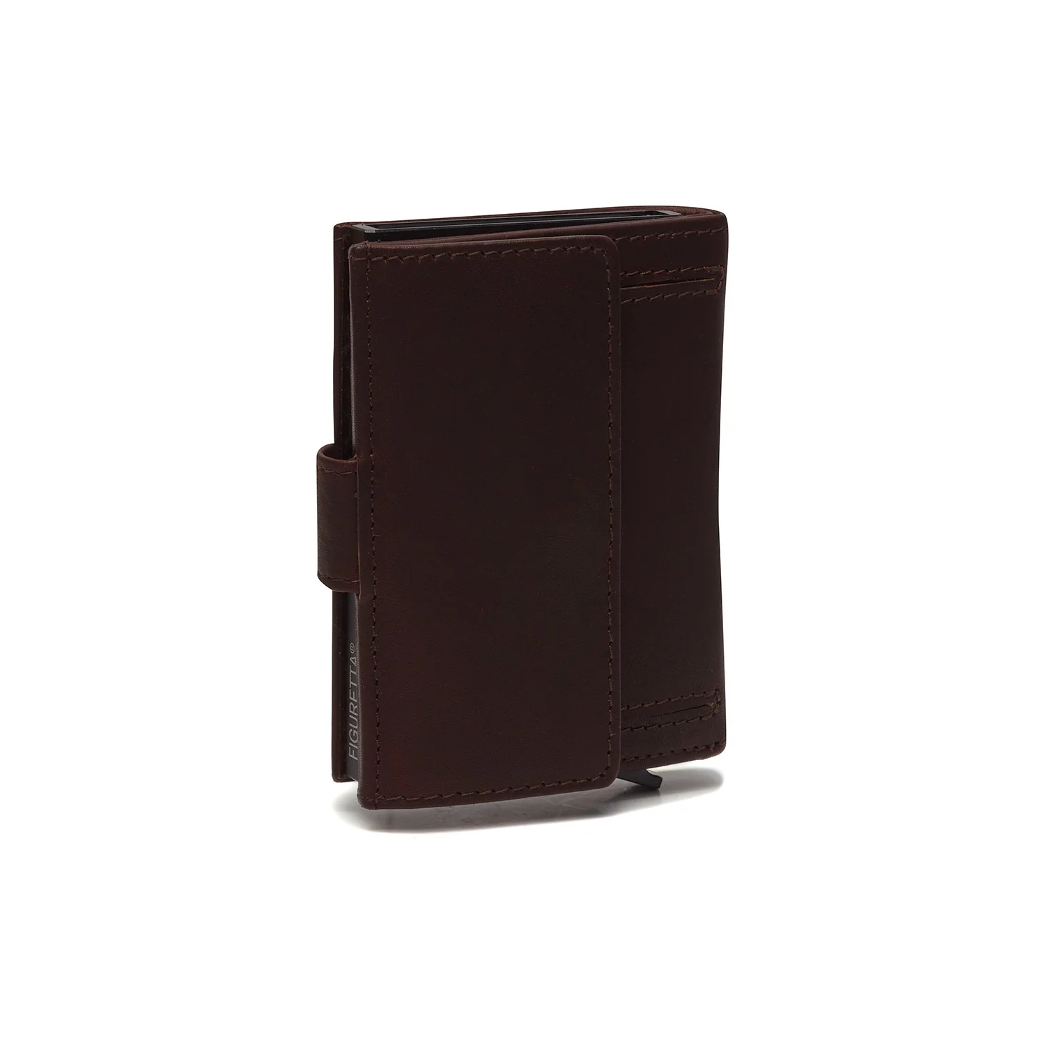 Leather Card Holder Brown Leipzig - Image 4