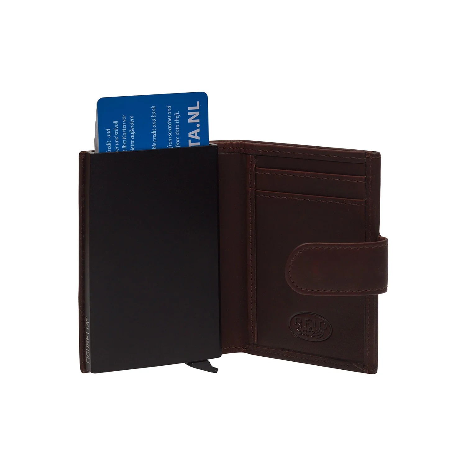 Leather Card Holder Brown Leipzig - Image 5
