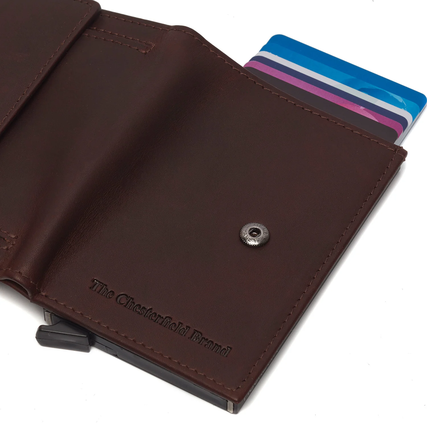 Leather Card Holder Brown Leipzig - Image 7