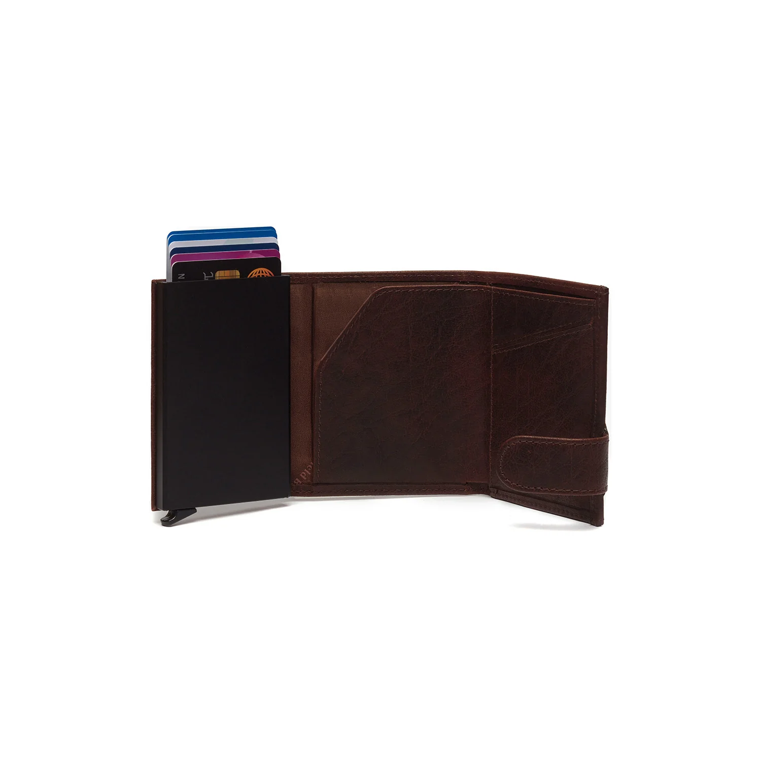 Leather Card Holder Brown Mannheim - Image 6