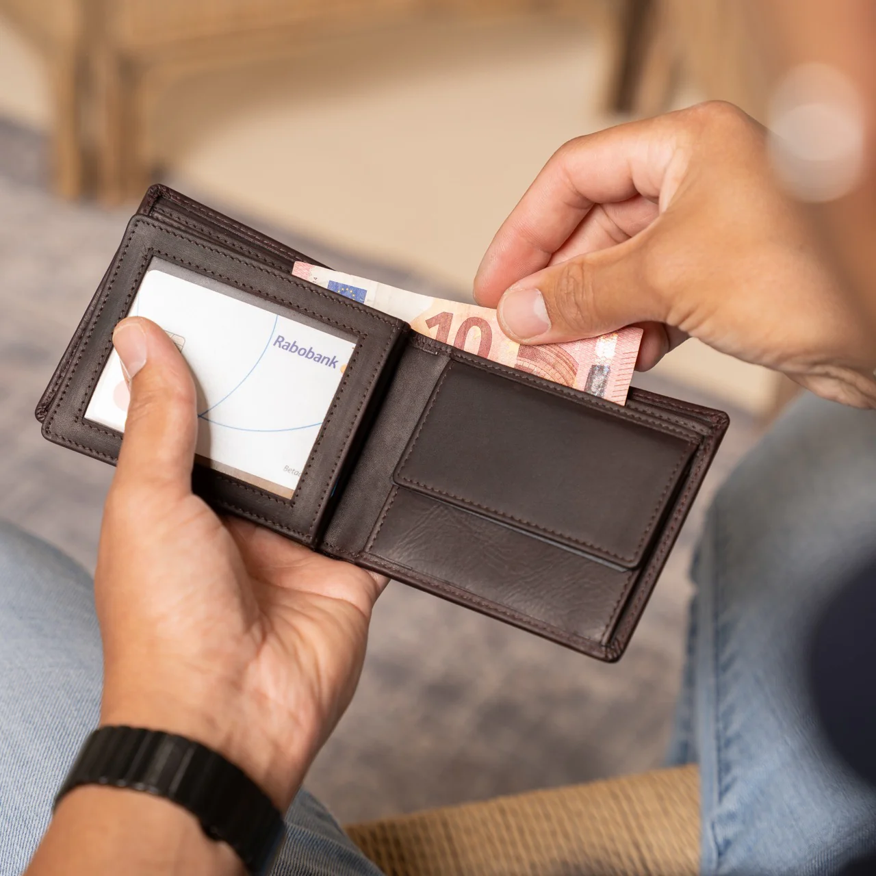 Leather Wallet Brown Ralph - Image 3