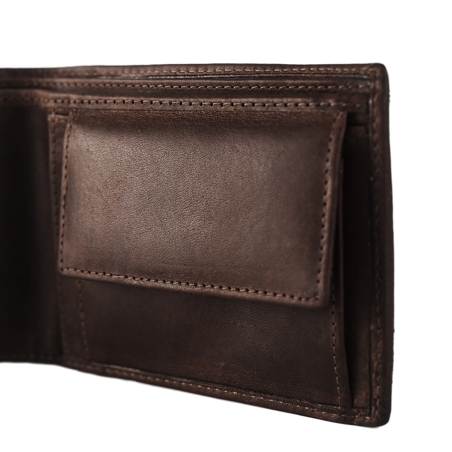 Leather Wallet Brown Walid - Image 4