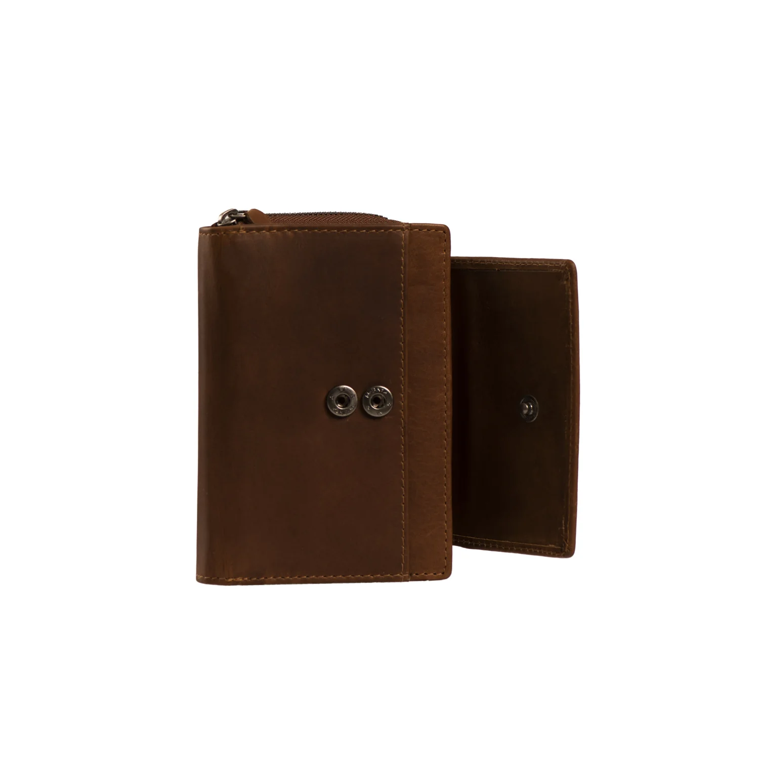Leather Wallet Cognac Ascot - Image 5