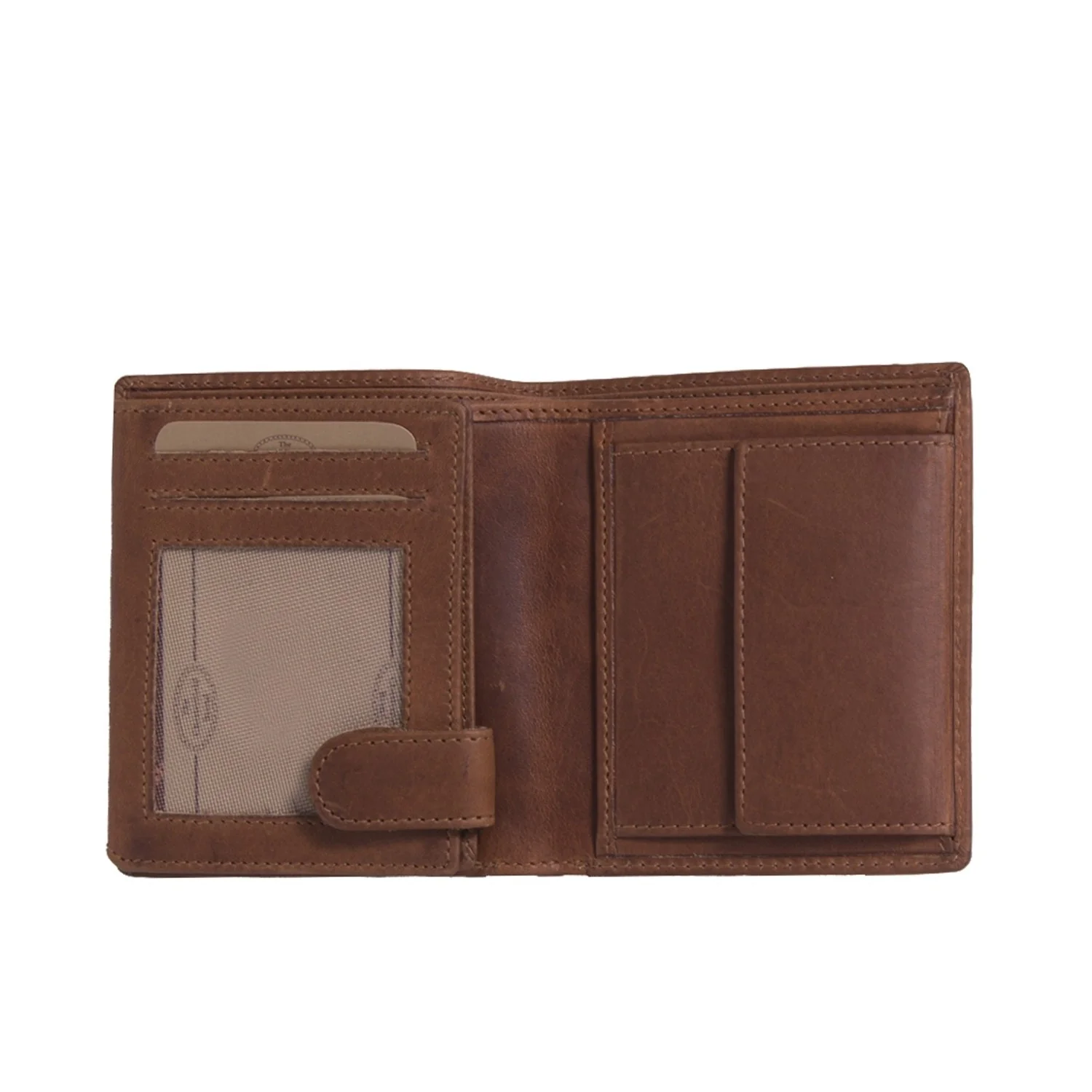Leather Wallet Cognac Carl - Image 3