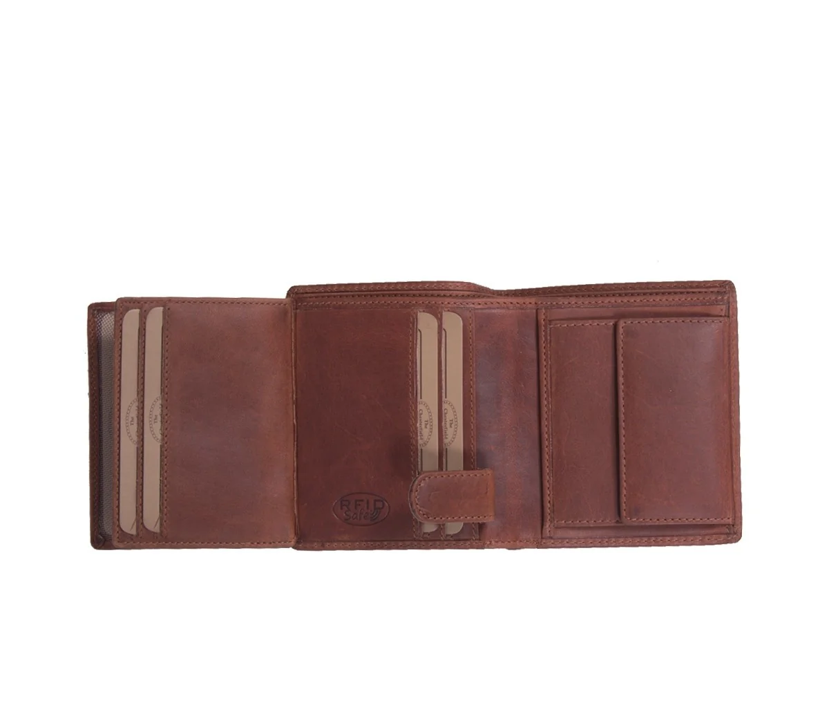 Leather Wallet Cognac Carl - Image 4