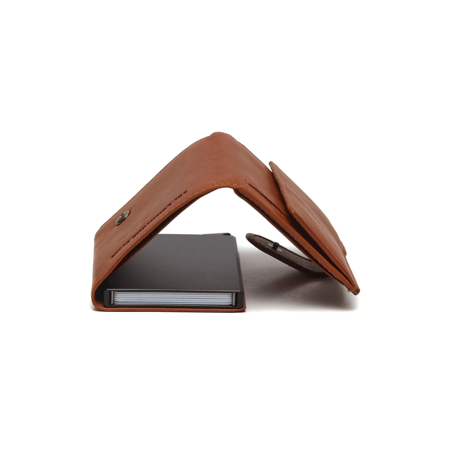 Leather Card Holder Cognac Frankfurt - Image 7