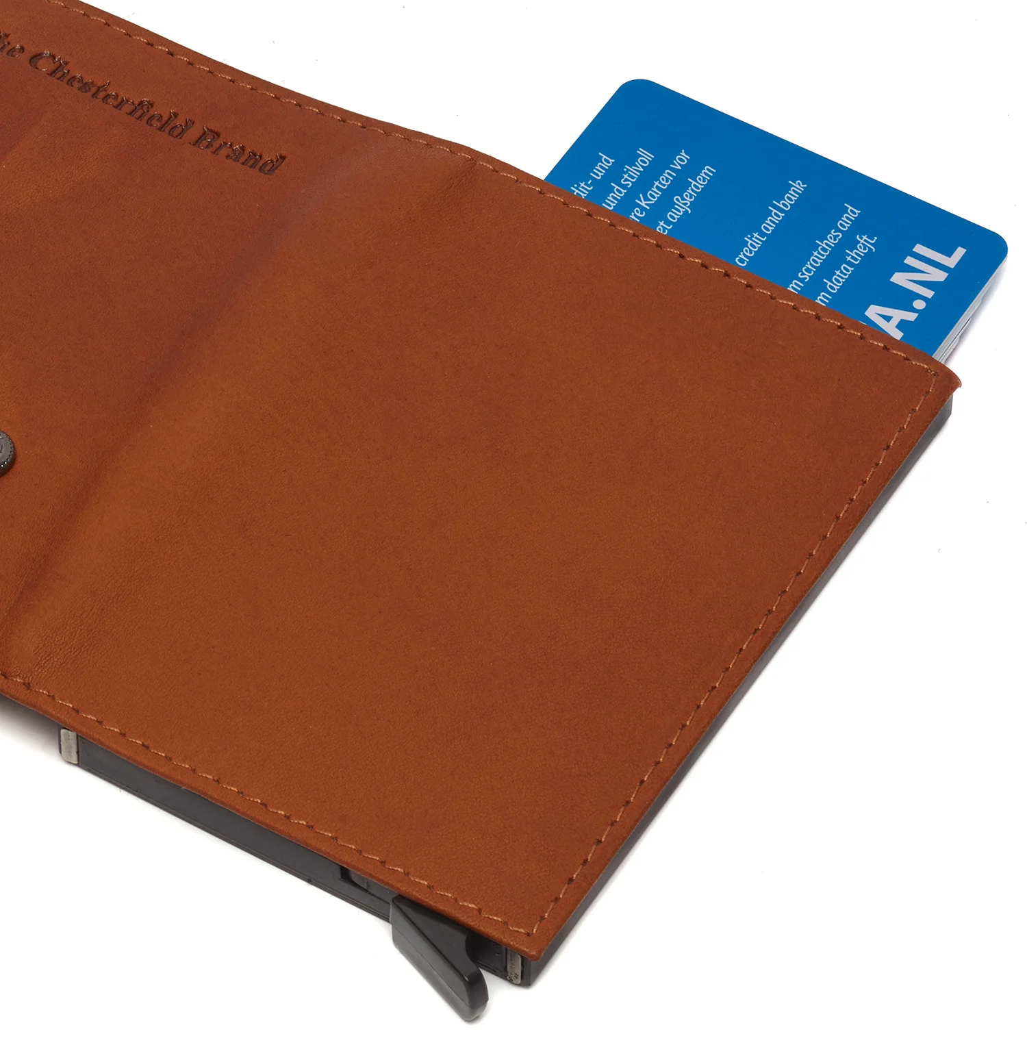 Leather Card Holder Cognac Frankfurt - Image 8