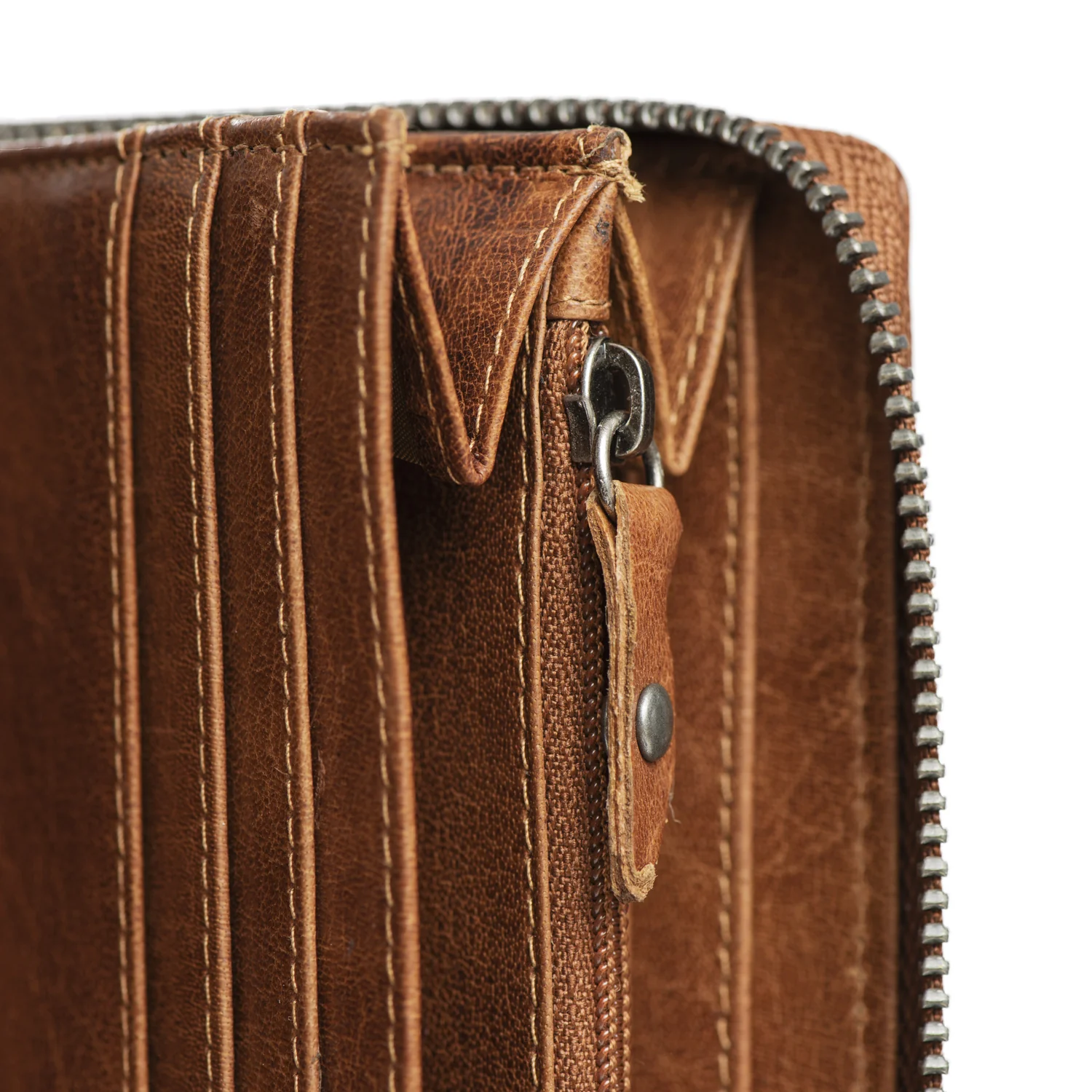 Leather Wallet Cognac Havana - Image 5