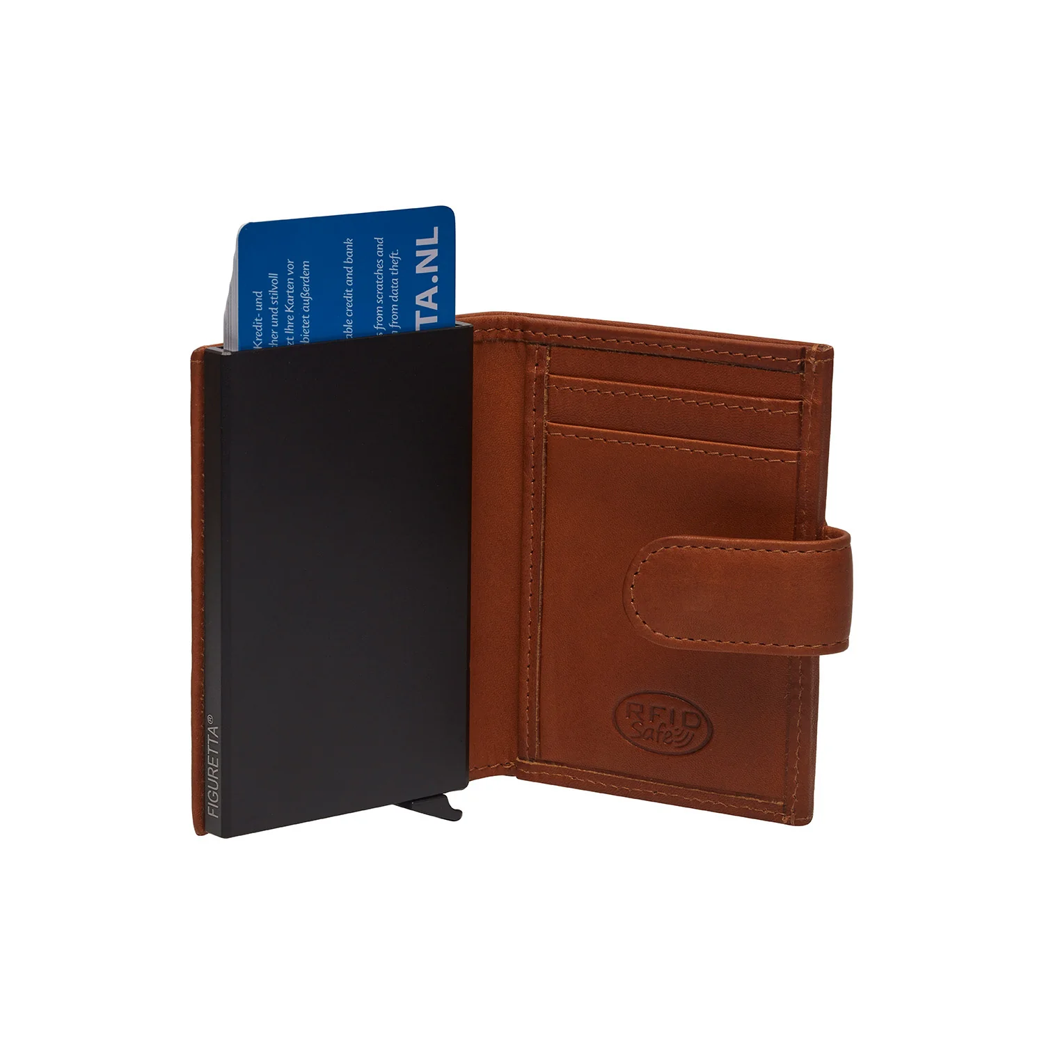Leather Card Holder Cognac Leipzig - Image 5