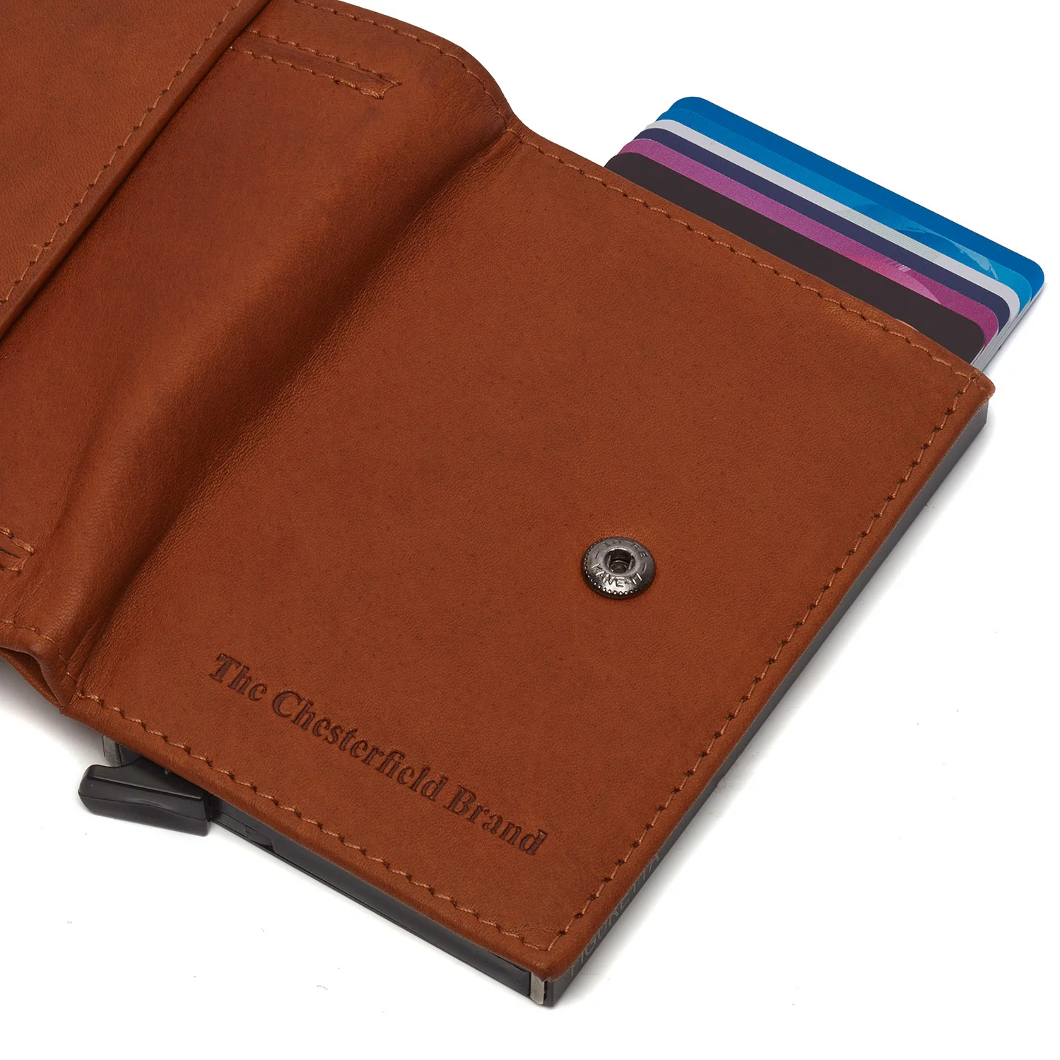 Leather Card Holder Cognac Leipzig - Image 7