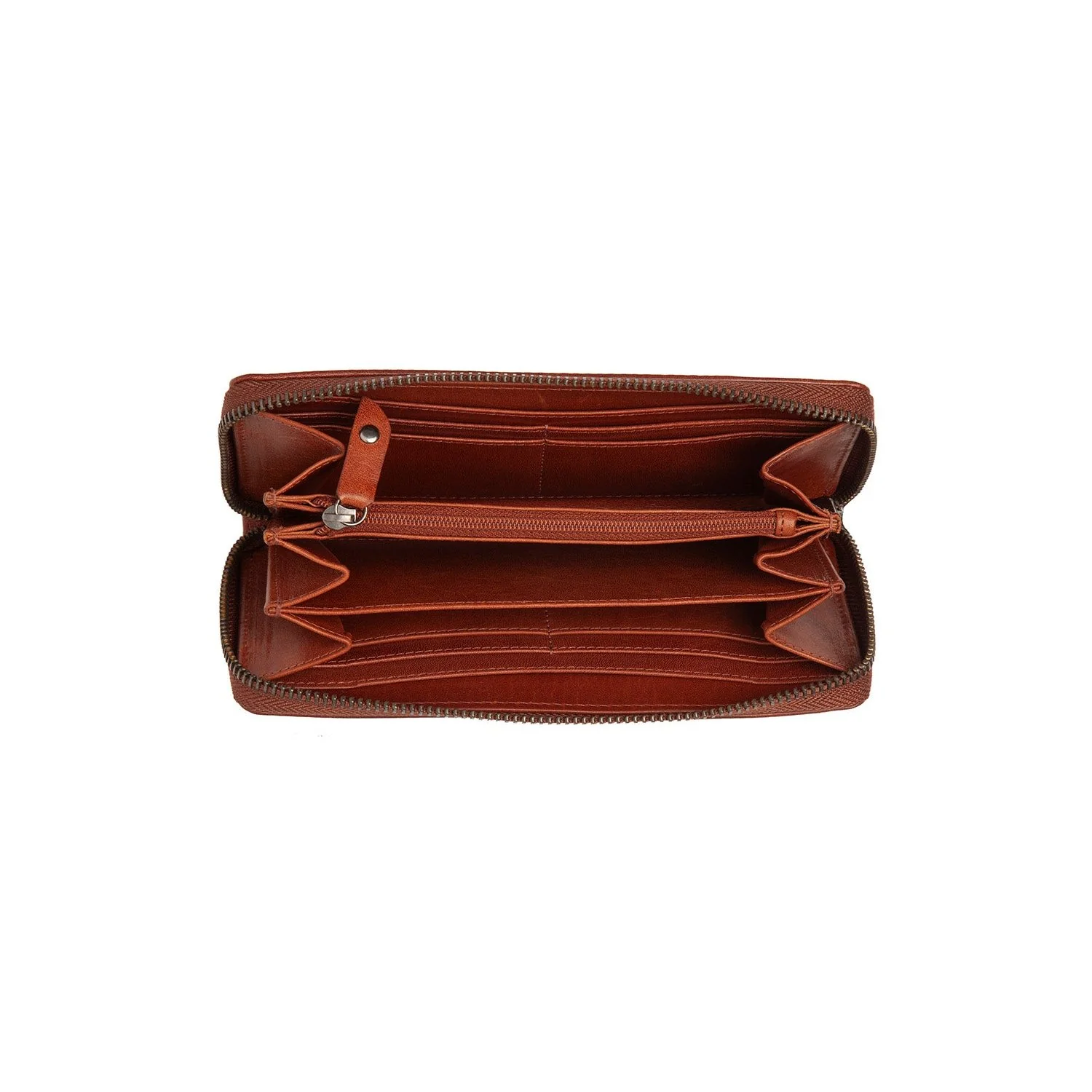 Leather Wallet Cognac Livorno - Image 5