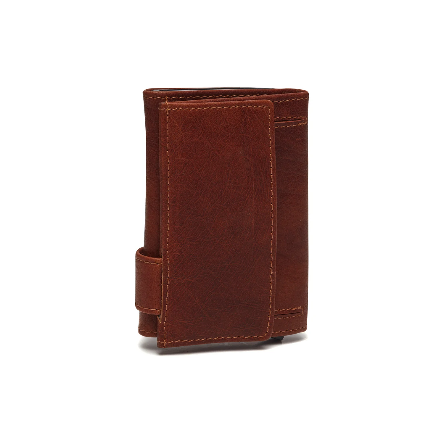 Leather Card Holder Cognac Mannheim - Image 4