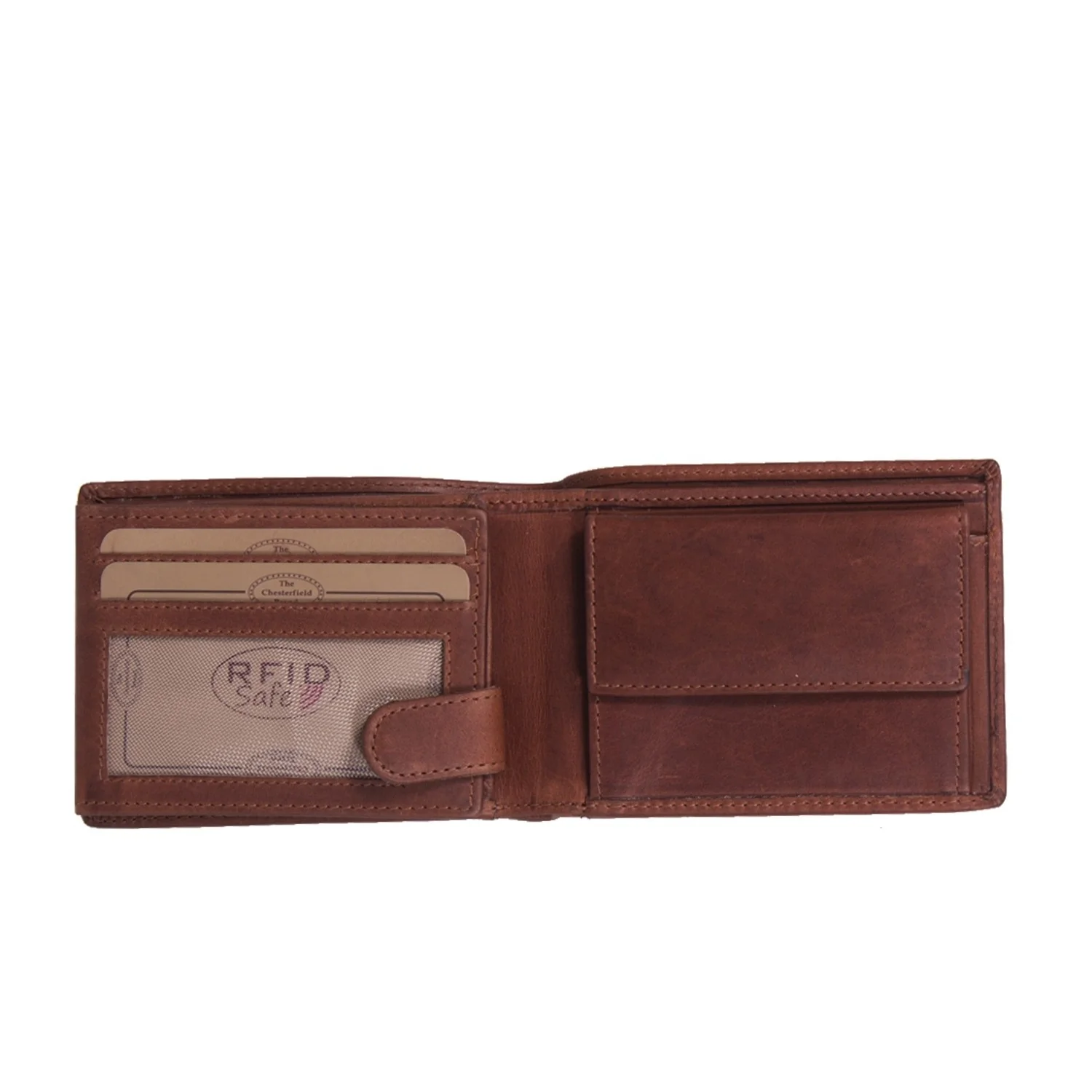 Leather Wallet Cognac Marvin - Image 4