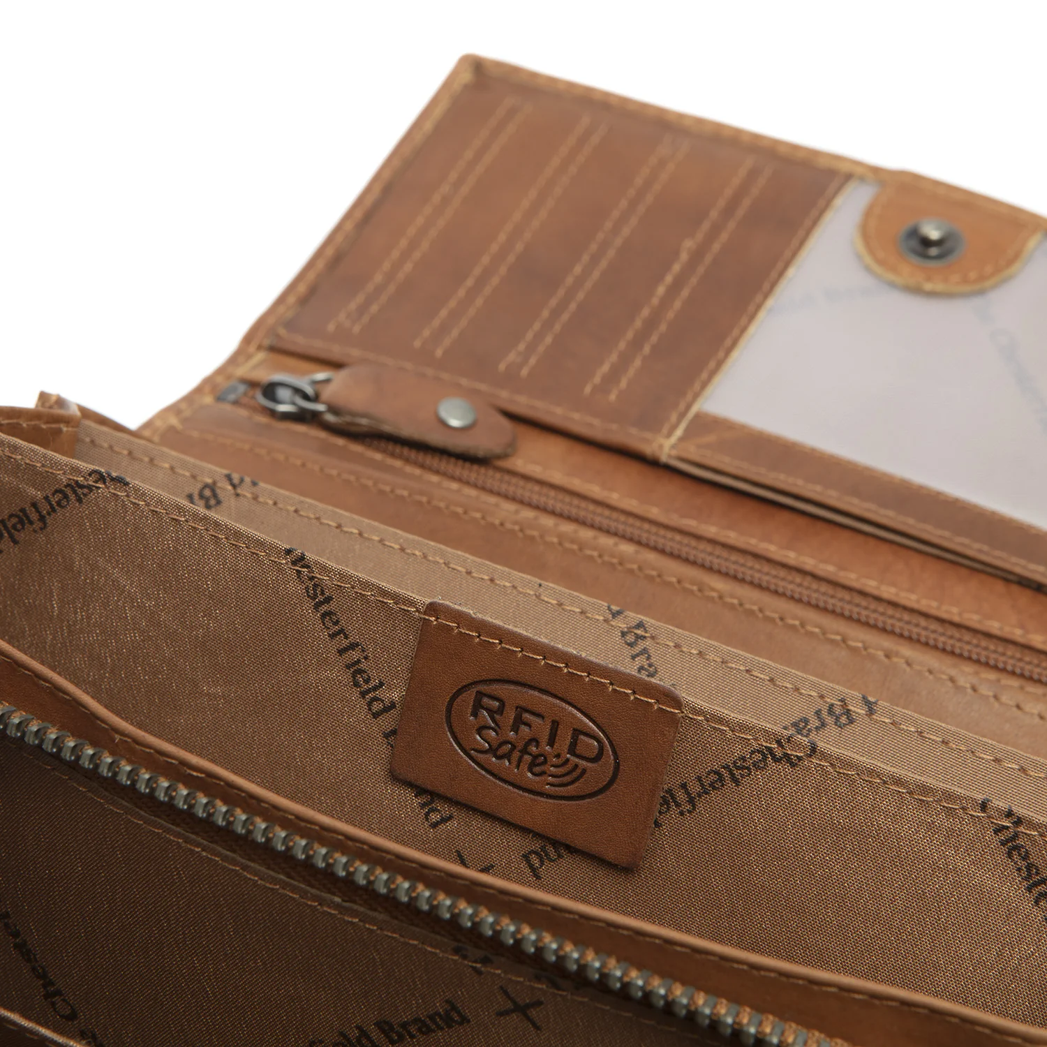 Leather Wallet Cognac Mirthe - Image 5