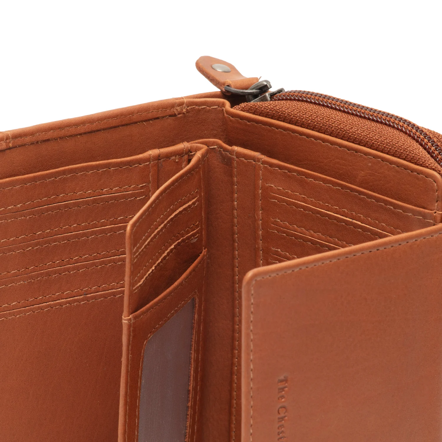 Leather Wallet Cognac Orveta - Image 5