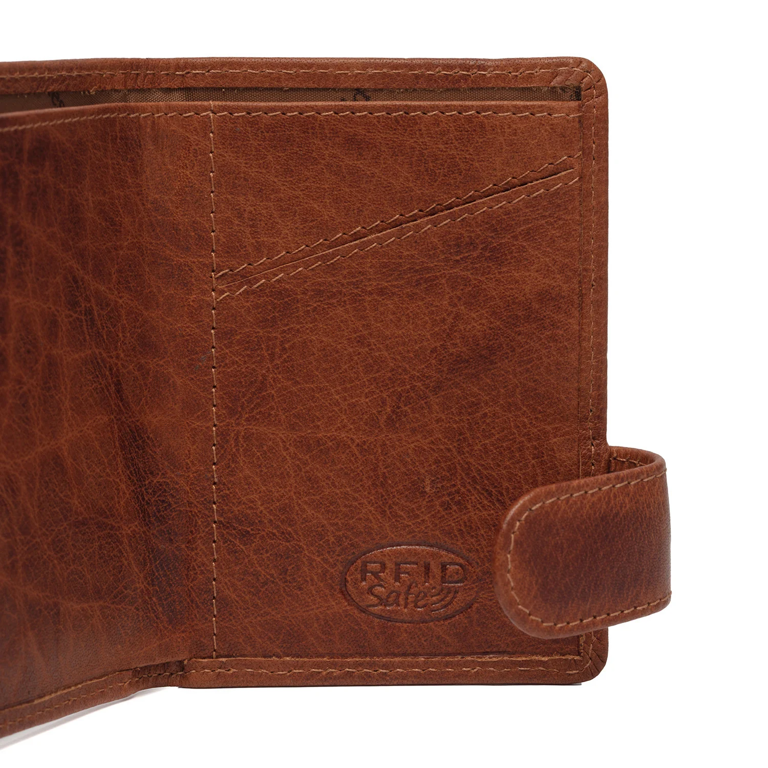 Leather Card Holder Cognac Portland - Image 7