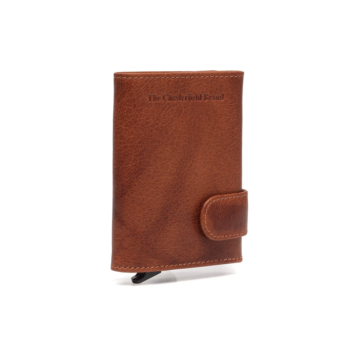 Leather Card Holder Cognac Portland - Image 8