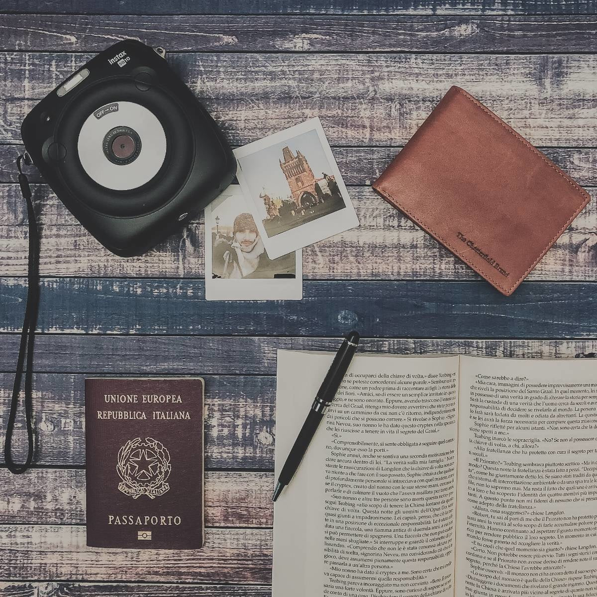 Leather Wallet Cognac Timo - Image 2
