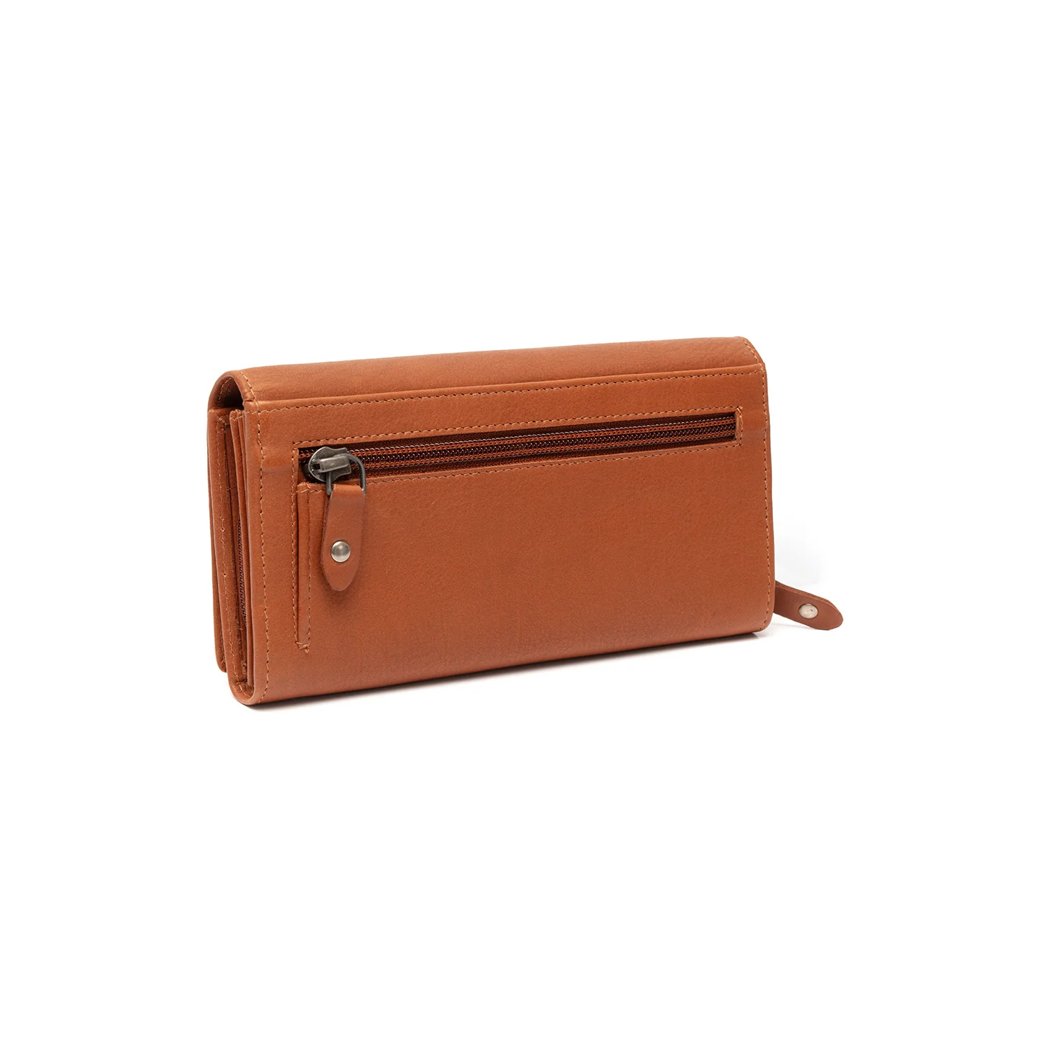 Leather Wallet Cognac Valetta - Image 6
