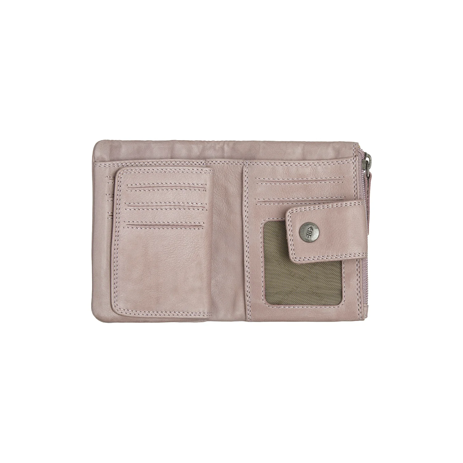 Leather Wallet Lavender Lilac Mavona - Image 2