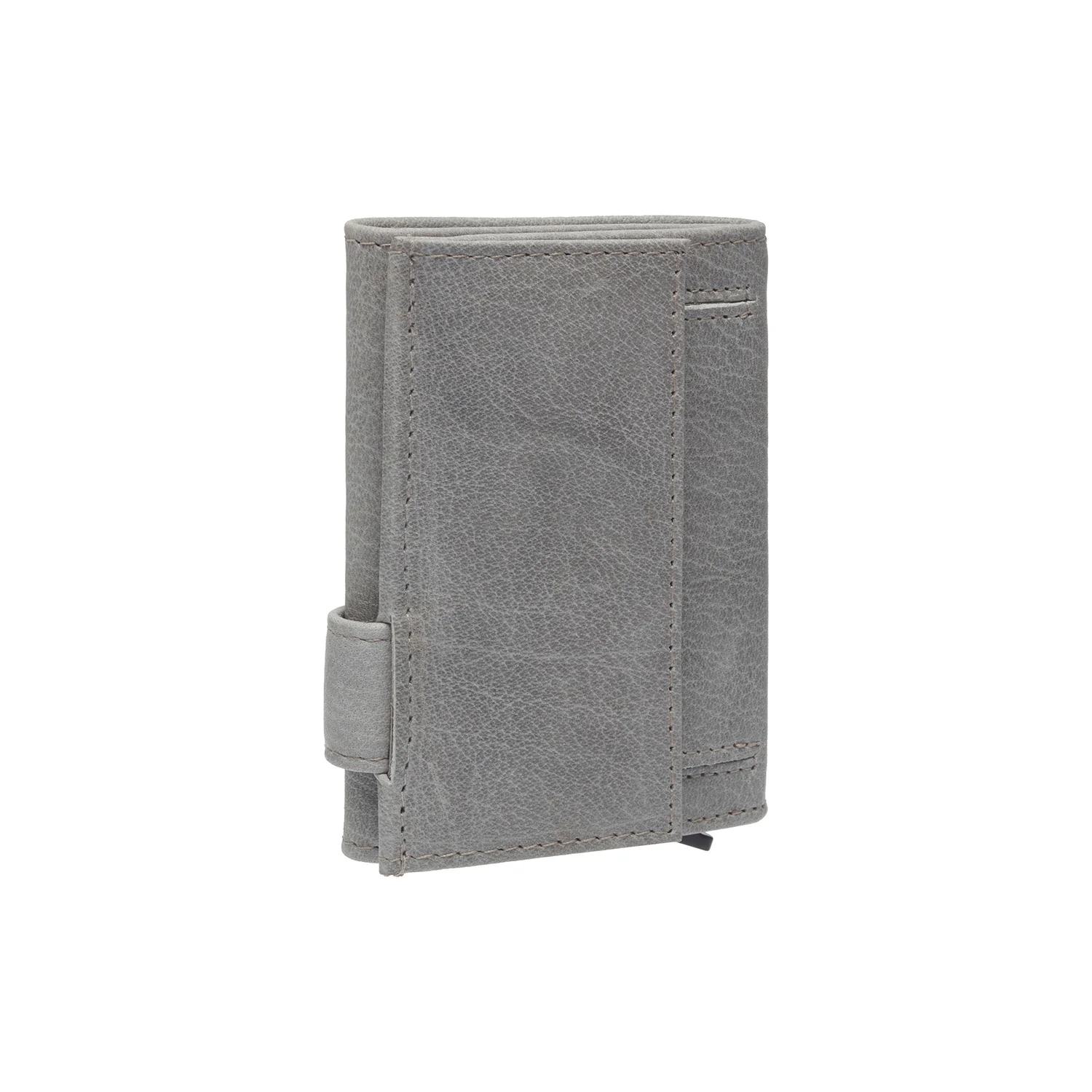 Leather Card Holder Light Grey Mannheim - Image 3