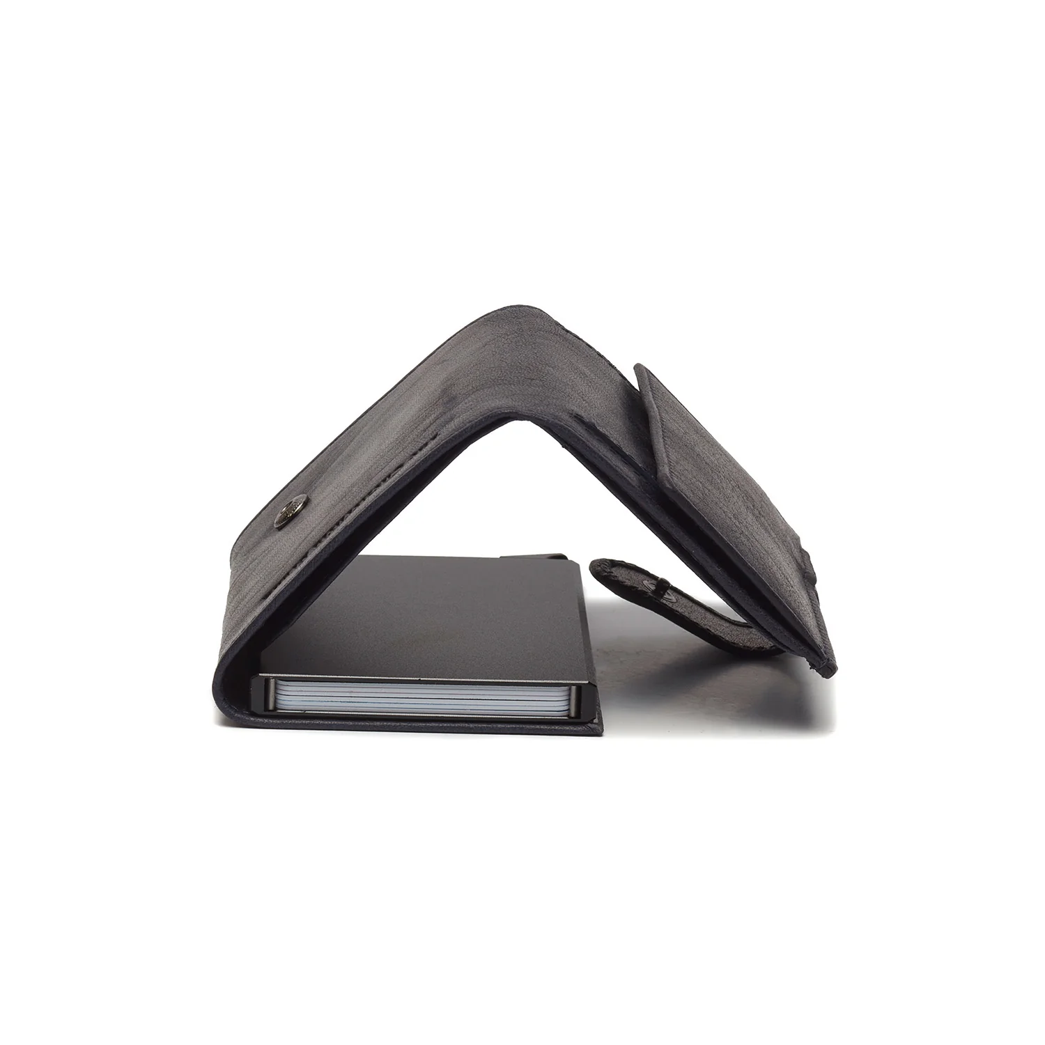 Leather Card Holder Navy Mannheim - Image 7