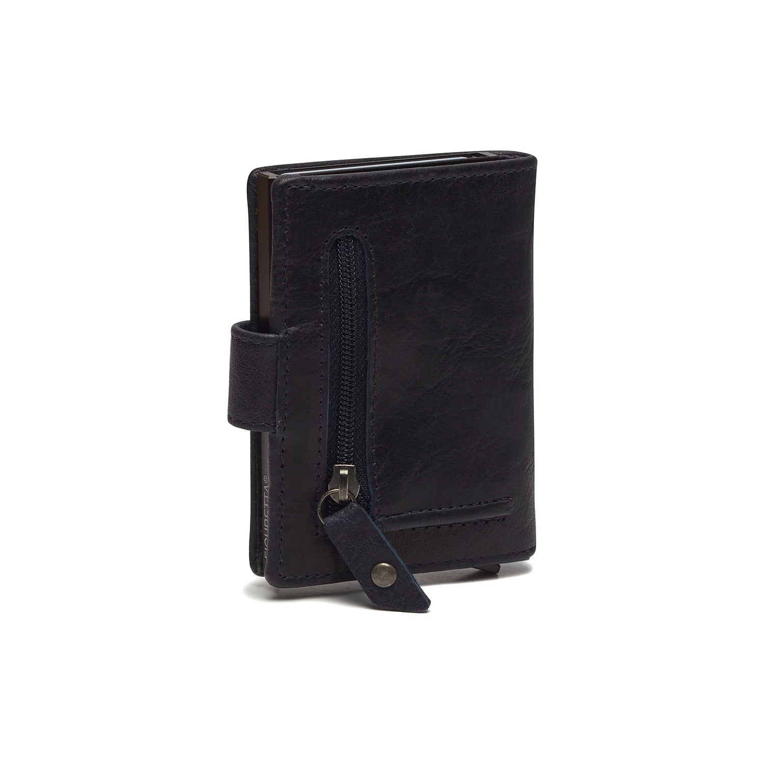Leather Card Holder Navy Prague - Image 4