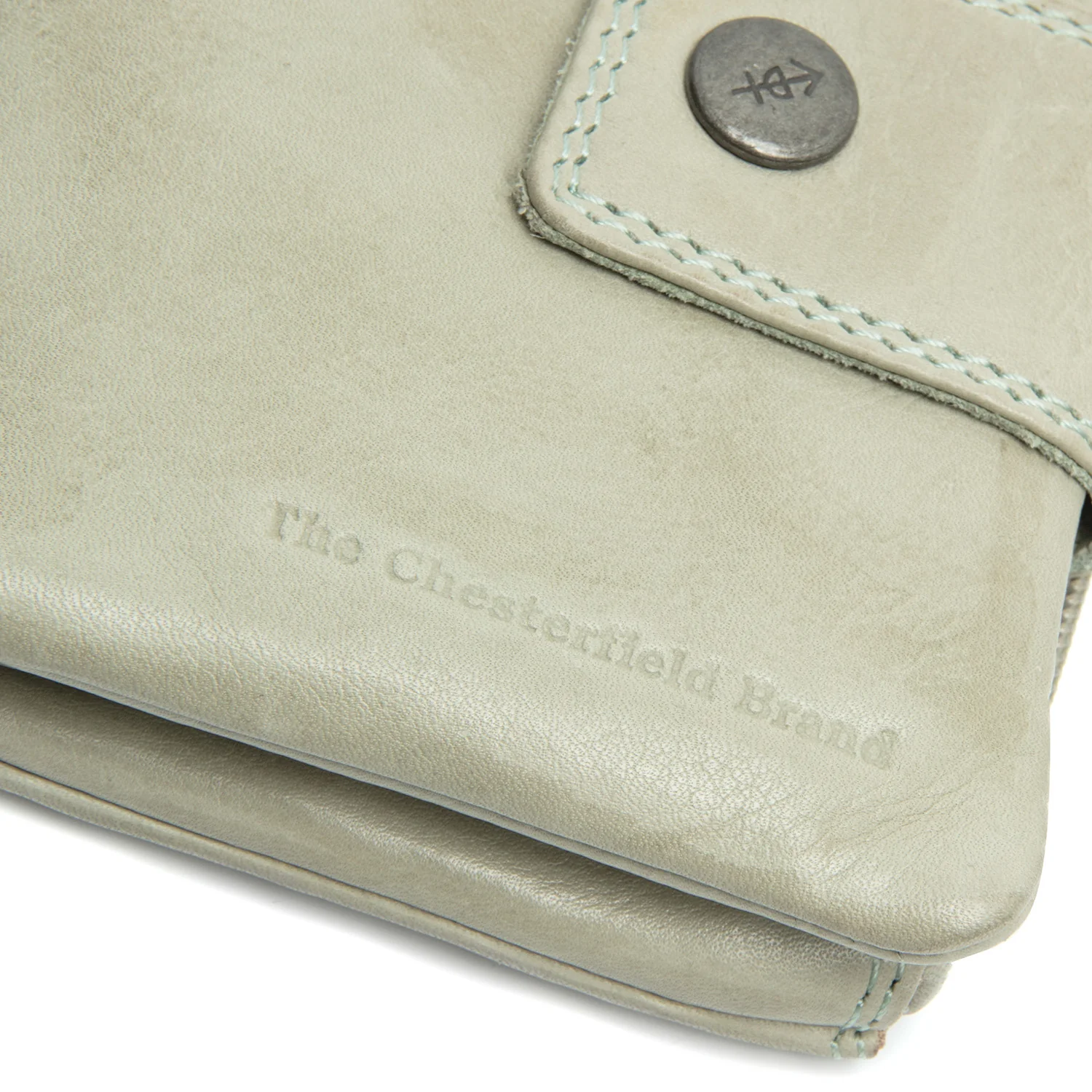 Leather Wallet Ocean Green Mavona - Image 5