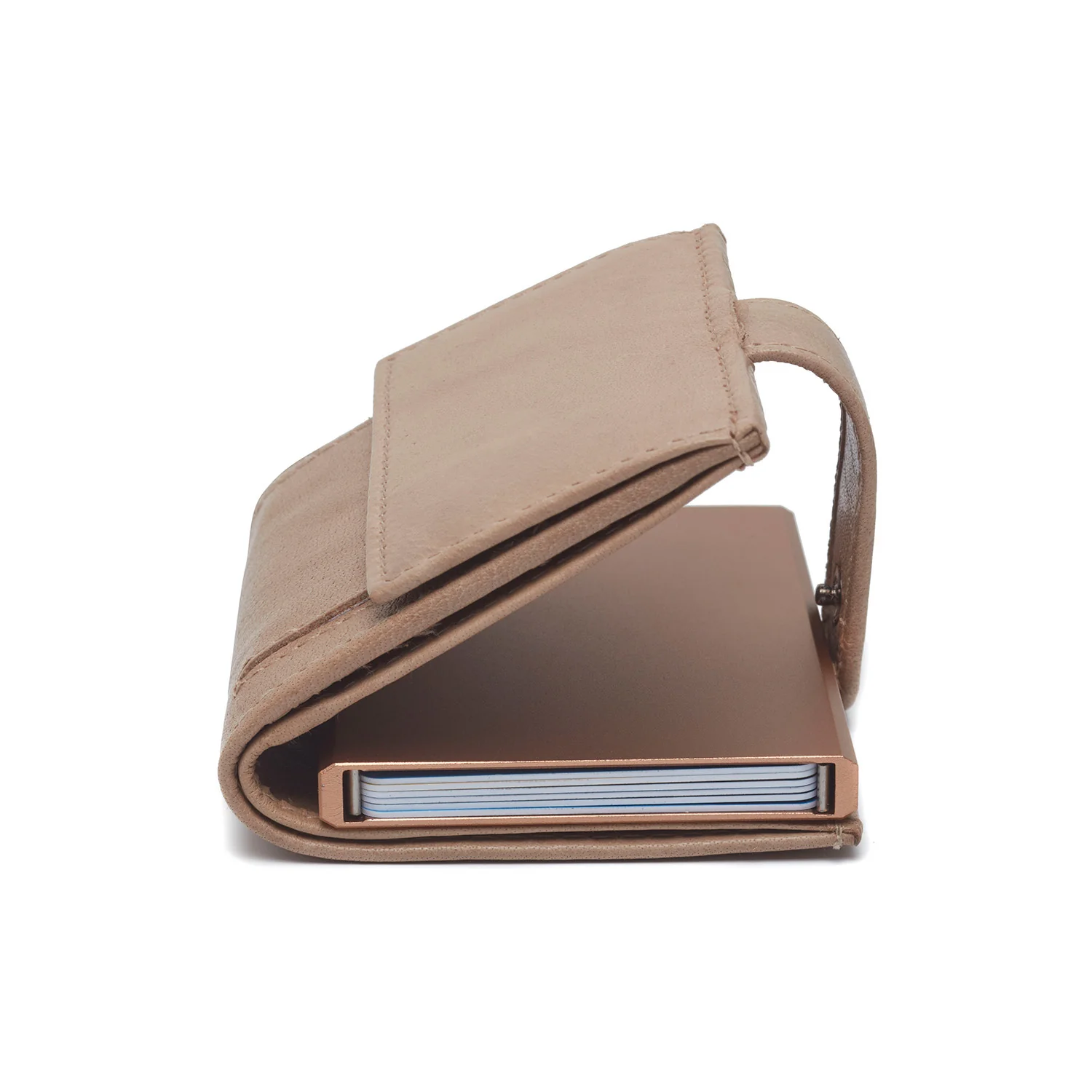 Leather Card Holder Off White Hannover - Image 6