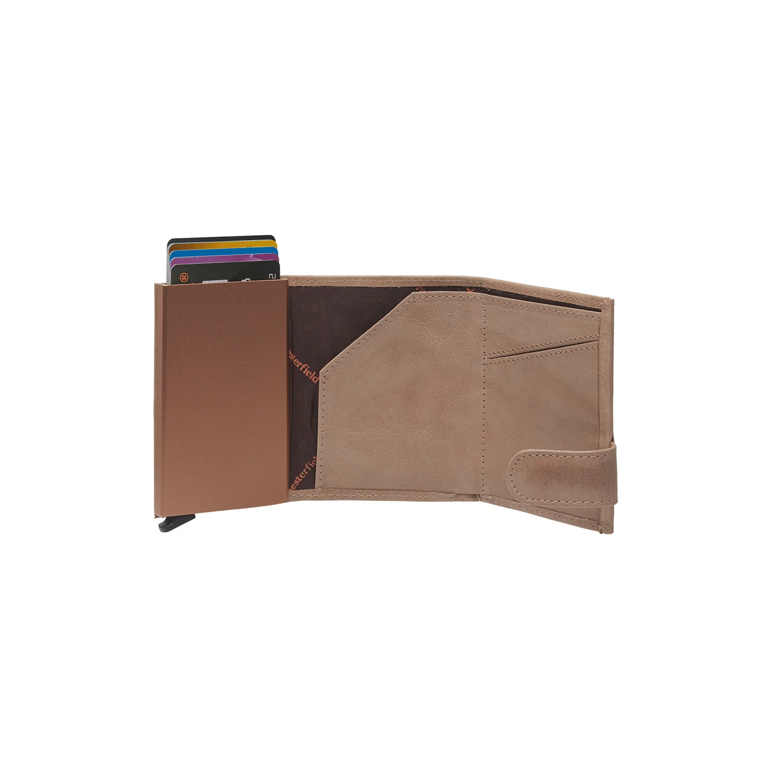 Leather Card Holder Off White Mannheim - Image 3