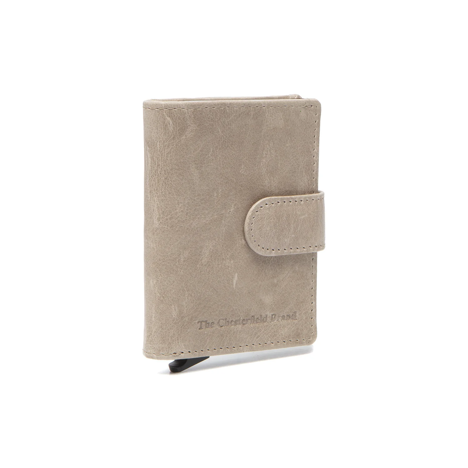 Leather Card Holder Off White Prague - Image 8