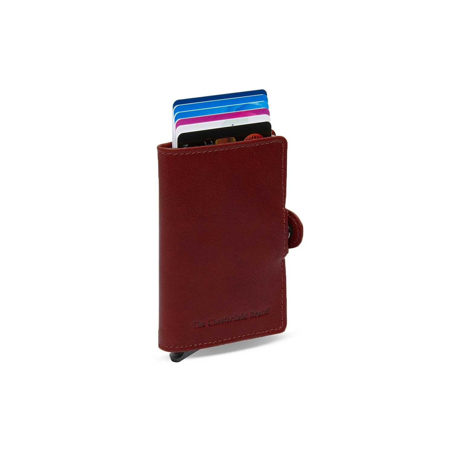 Leather Card Holder Red Baldwin