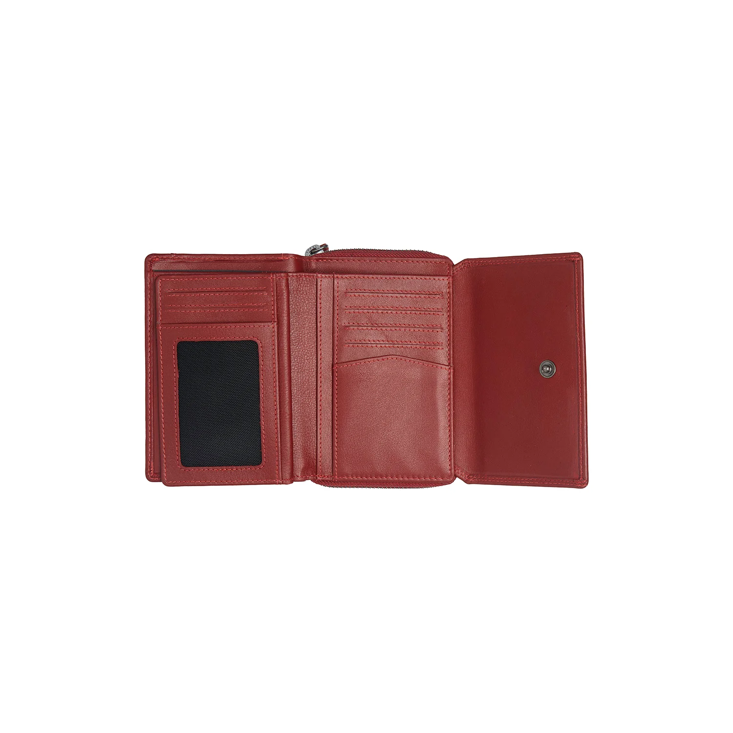 Leather Wallet Red Doniva - Image 2