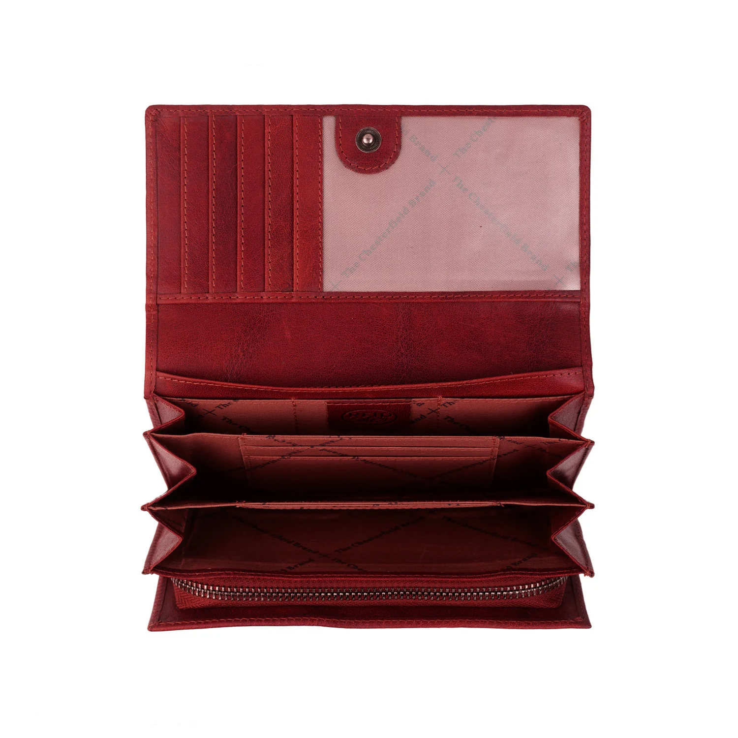 Leather Wallet Red Hampton - Image 4