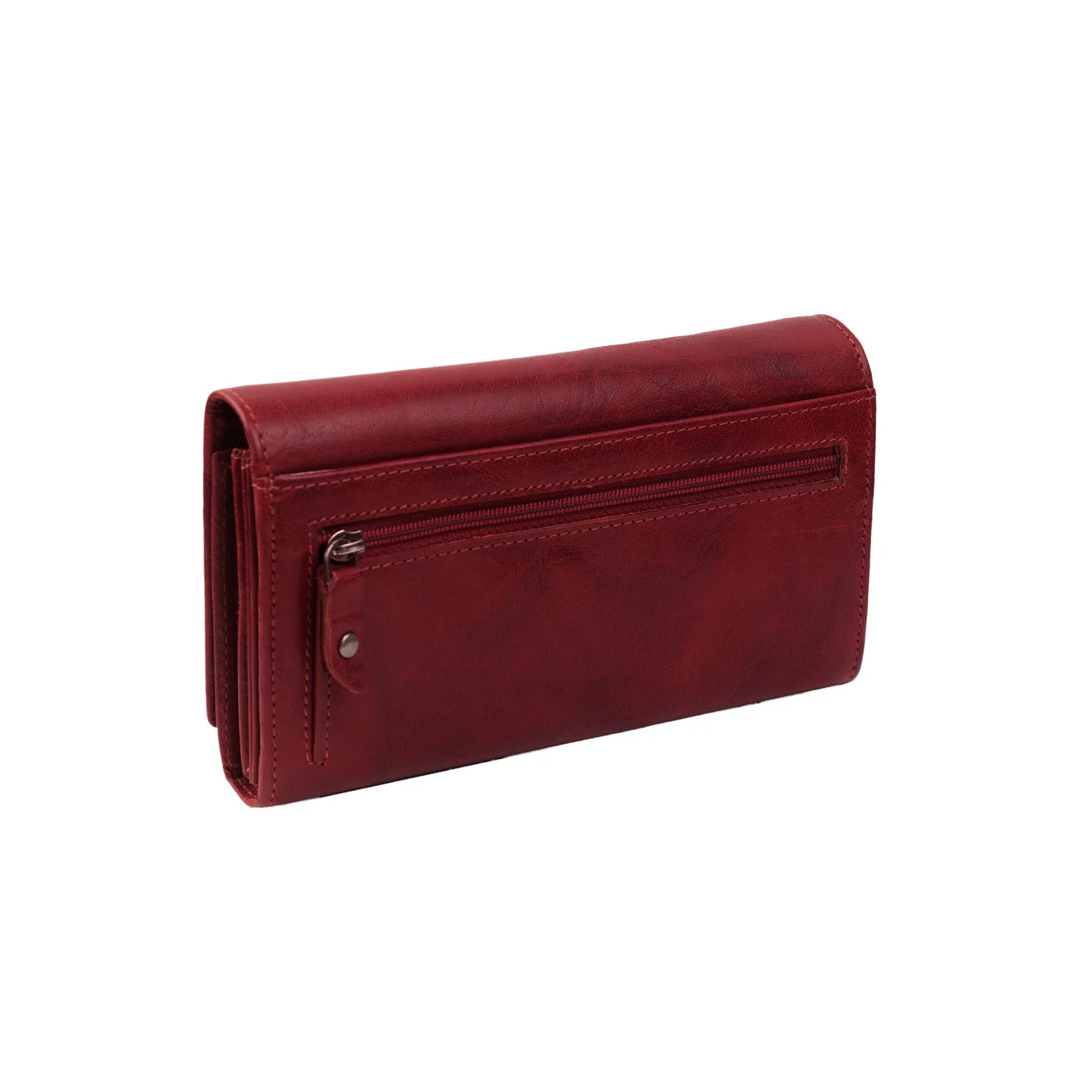 Leather Wallet Red Hampton - Image 7