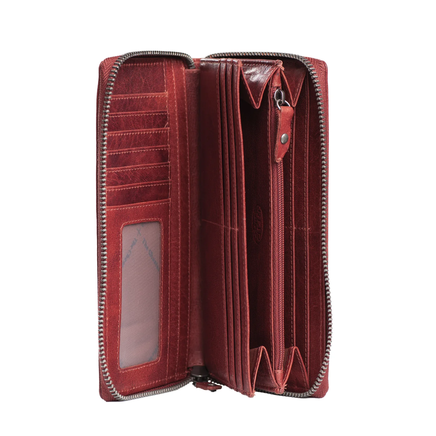 Leather Wallet Red Havana - Image 4