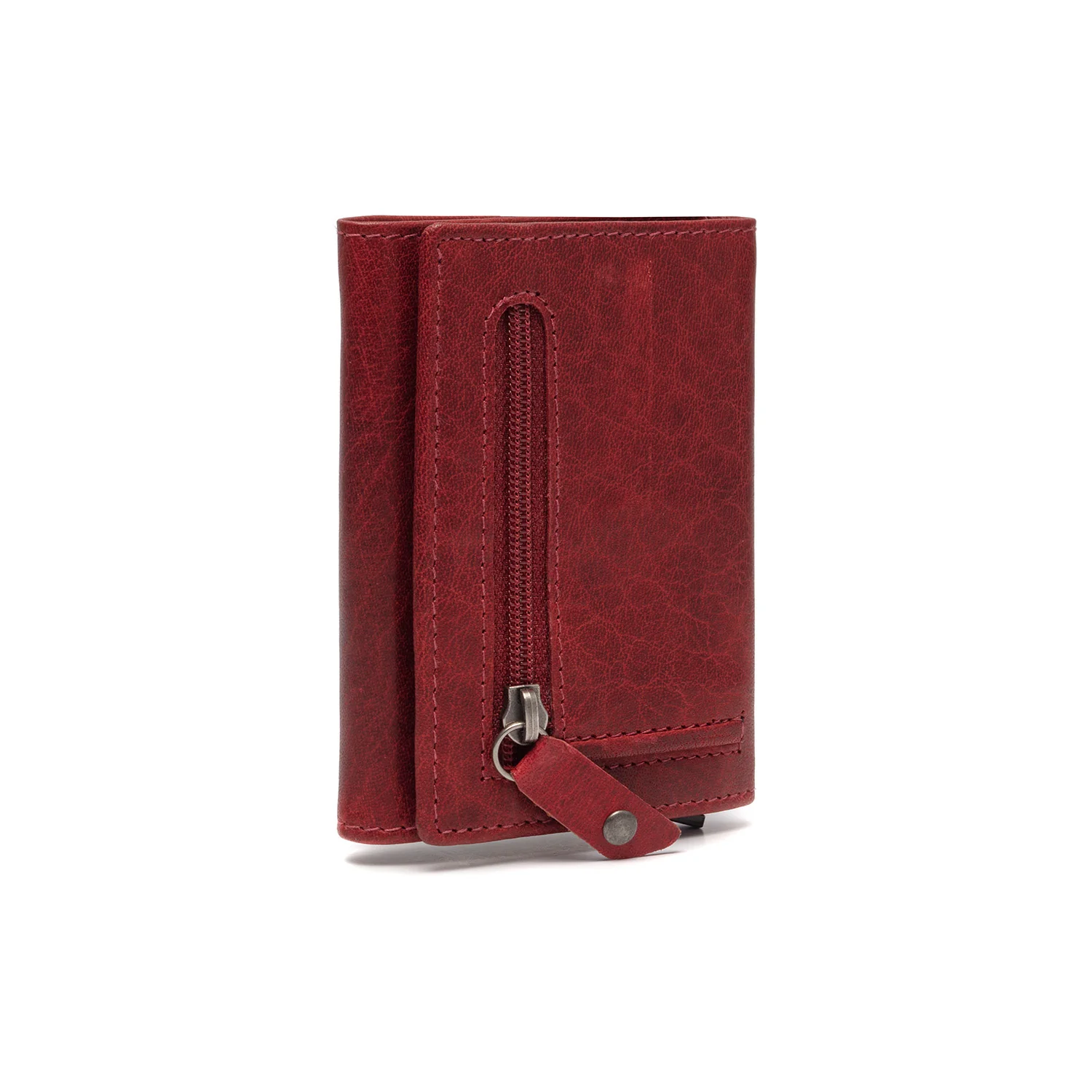 Leather Card Holder Red Paris - Image 4
