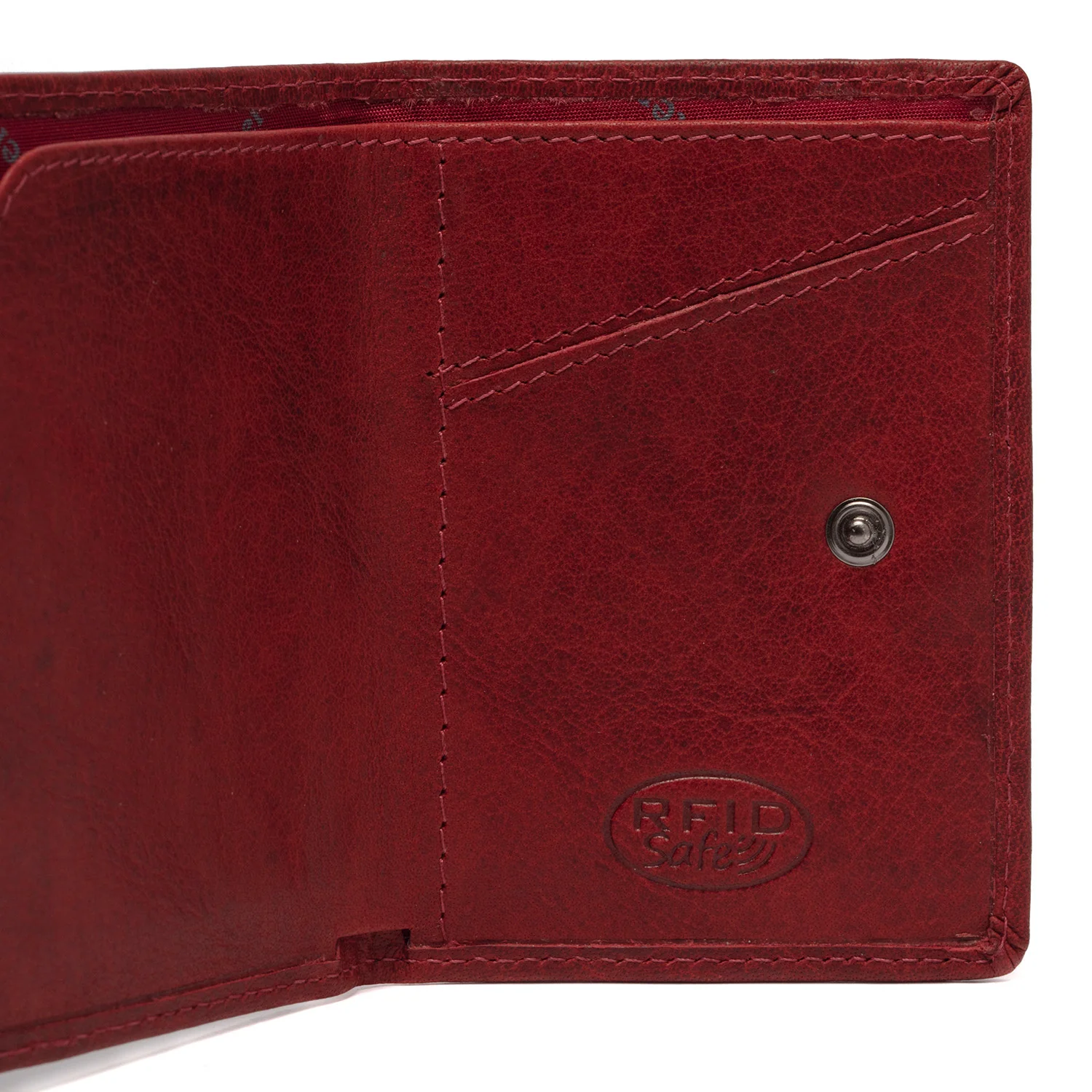 Leather Card Holder Red Paris - Image 7