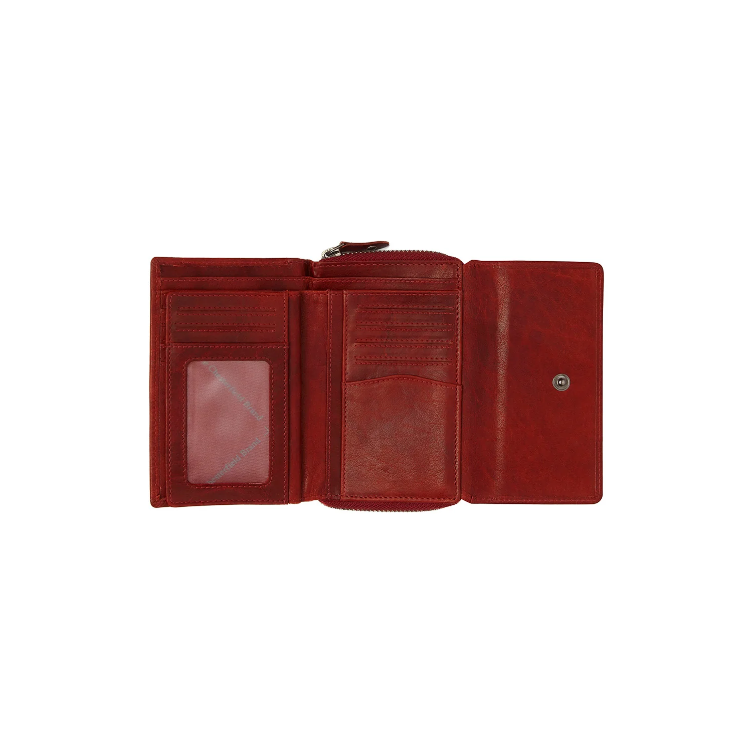 Leather Wallet Red Rhodos - Image 4